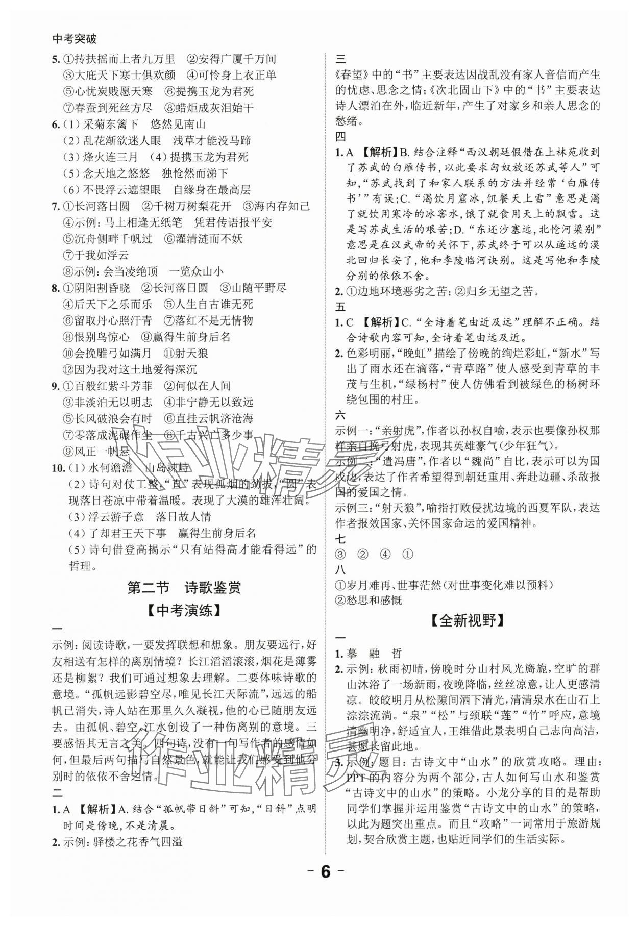 2024年中考突破語文 第6頁