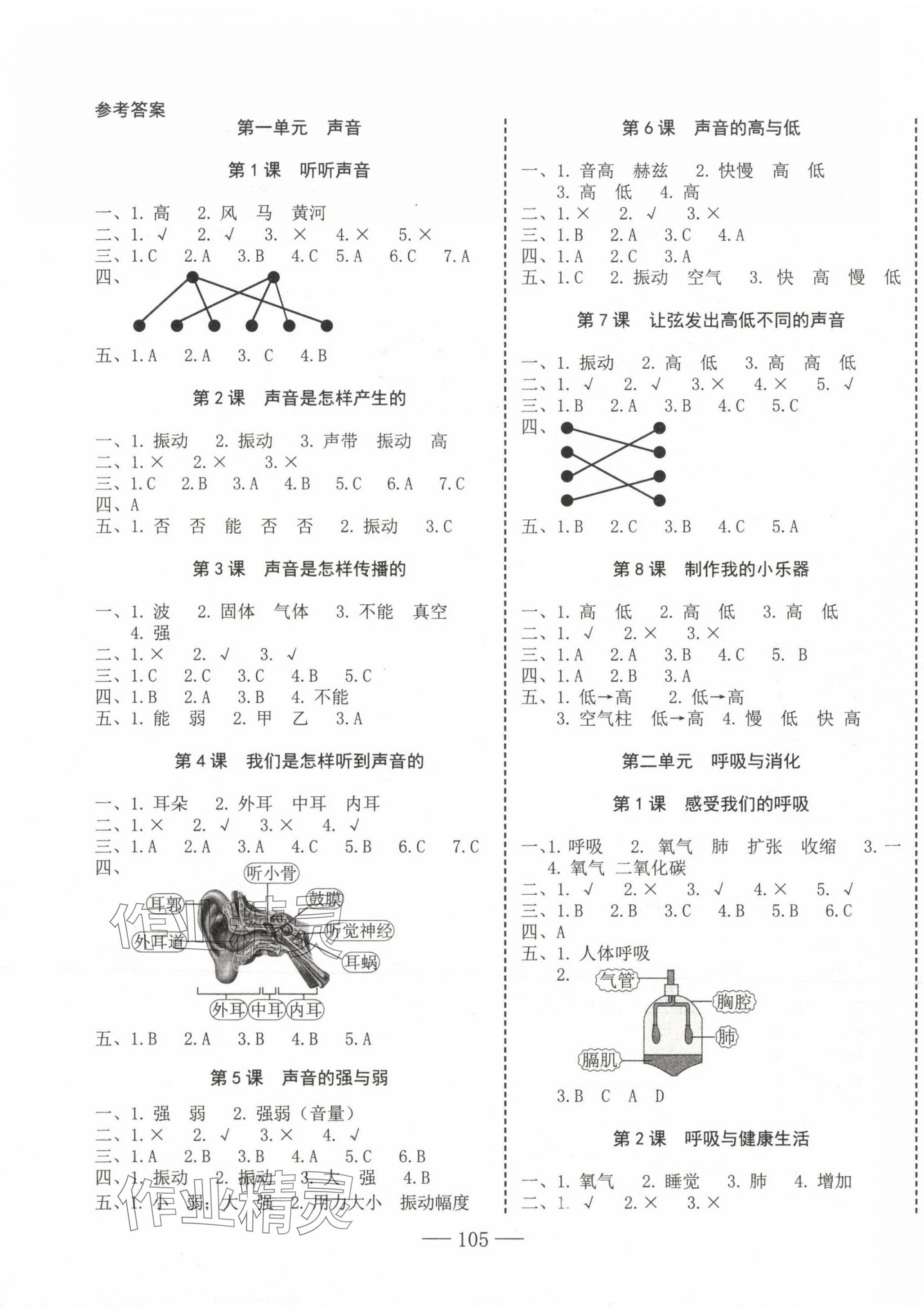 2023年科學速記大通關四年級上冊教科版 第1頁