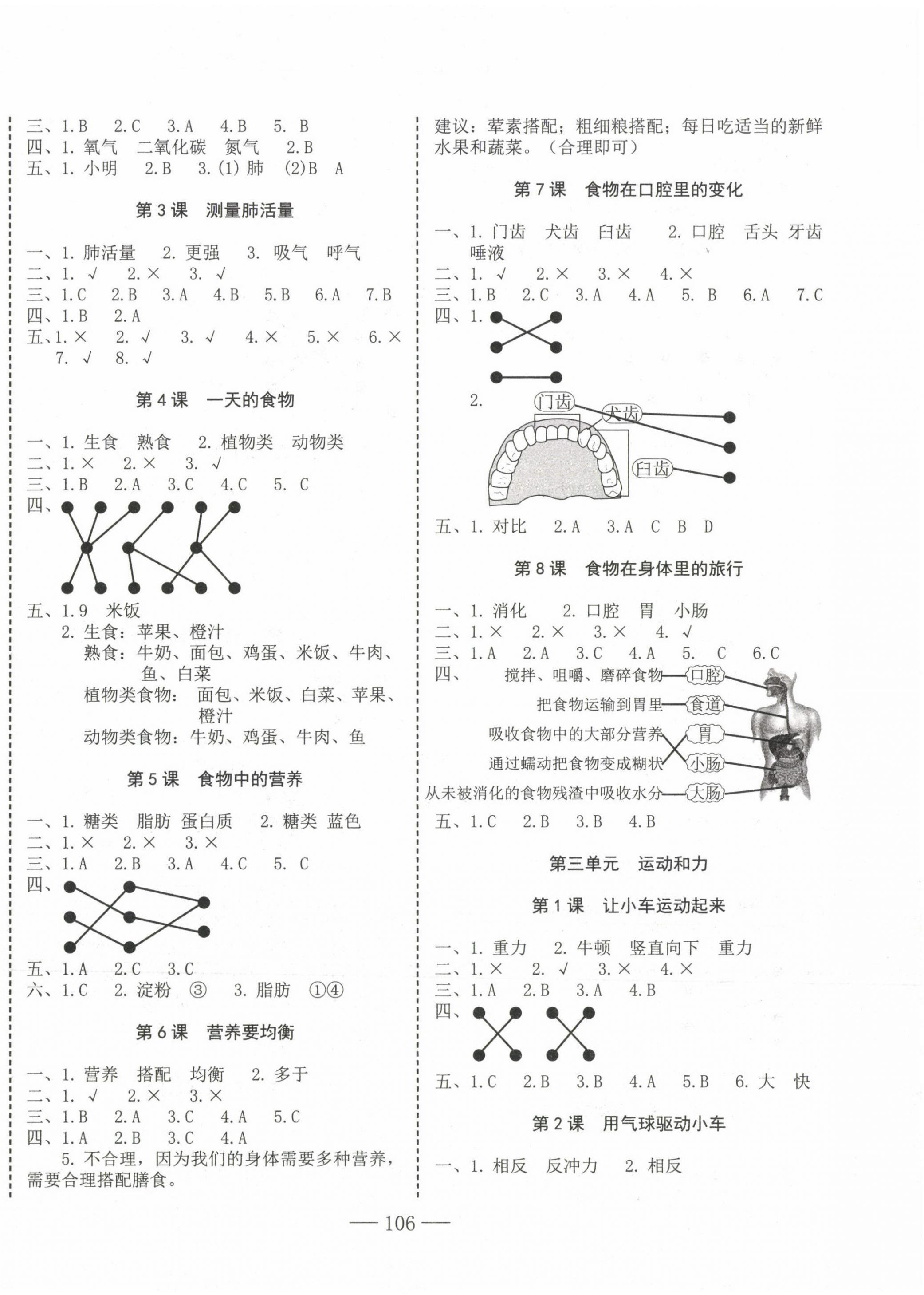 2023年科学速记大通关四年级上册教科版 第2页