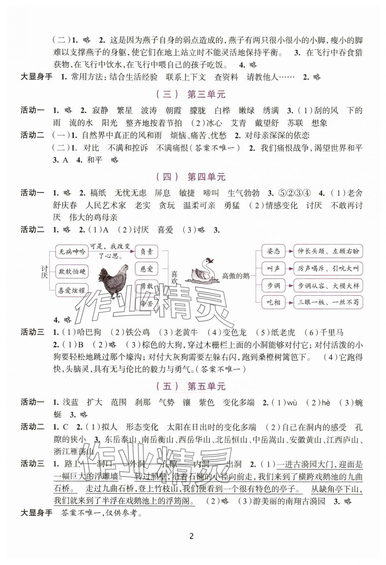2025年学习与评价浙江人民出版社四年级语文下册人教版 第2页