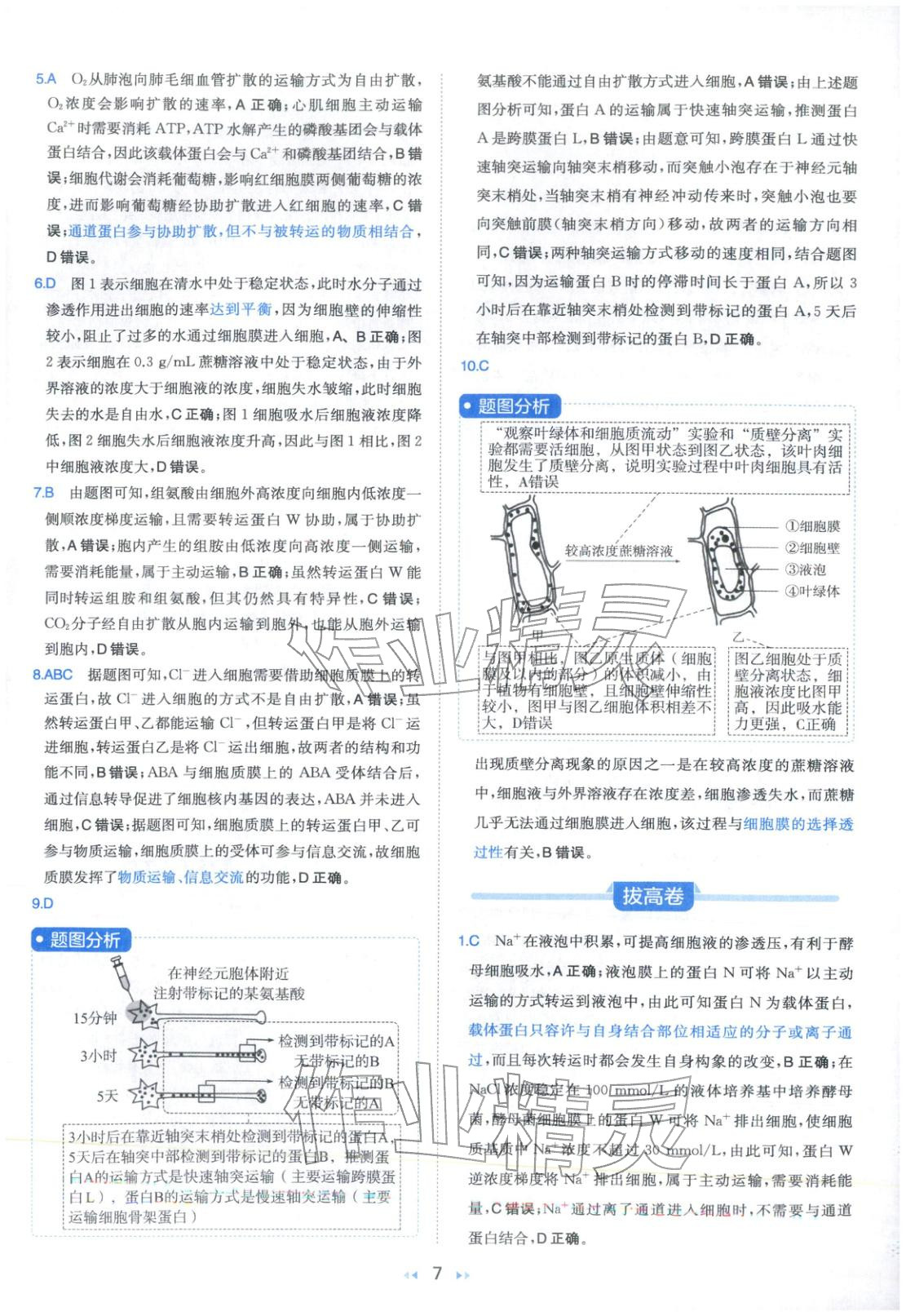 2026年一本真题分类高考生物&nbsp;第7页
