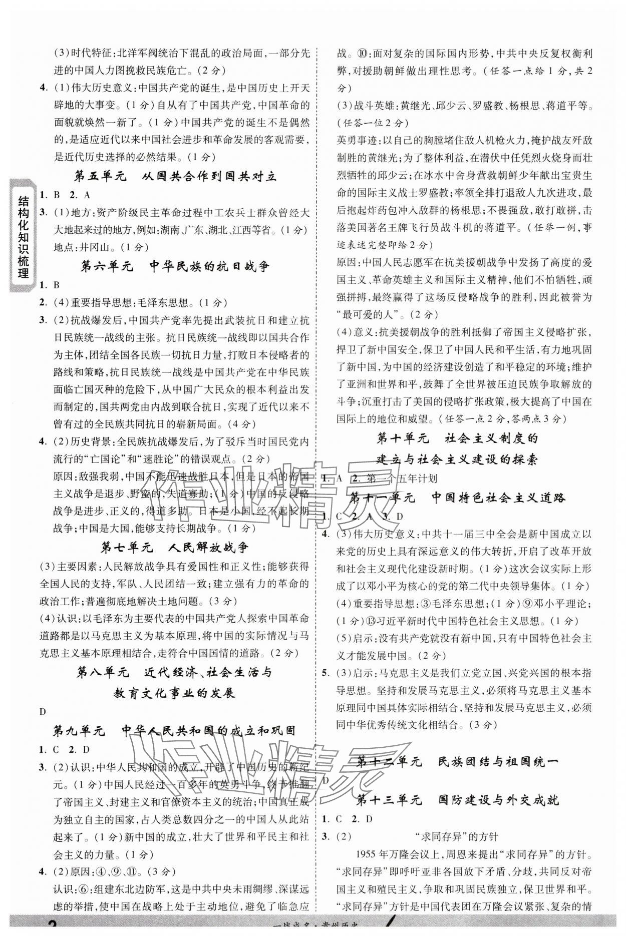 2024年一战成名新中考历史贵州专版 第2页