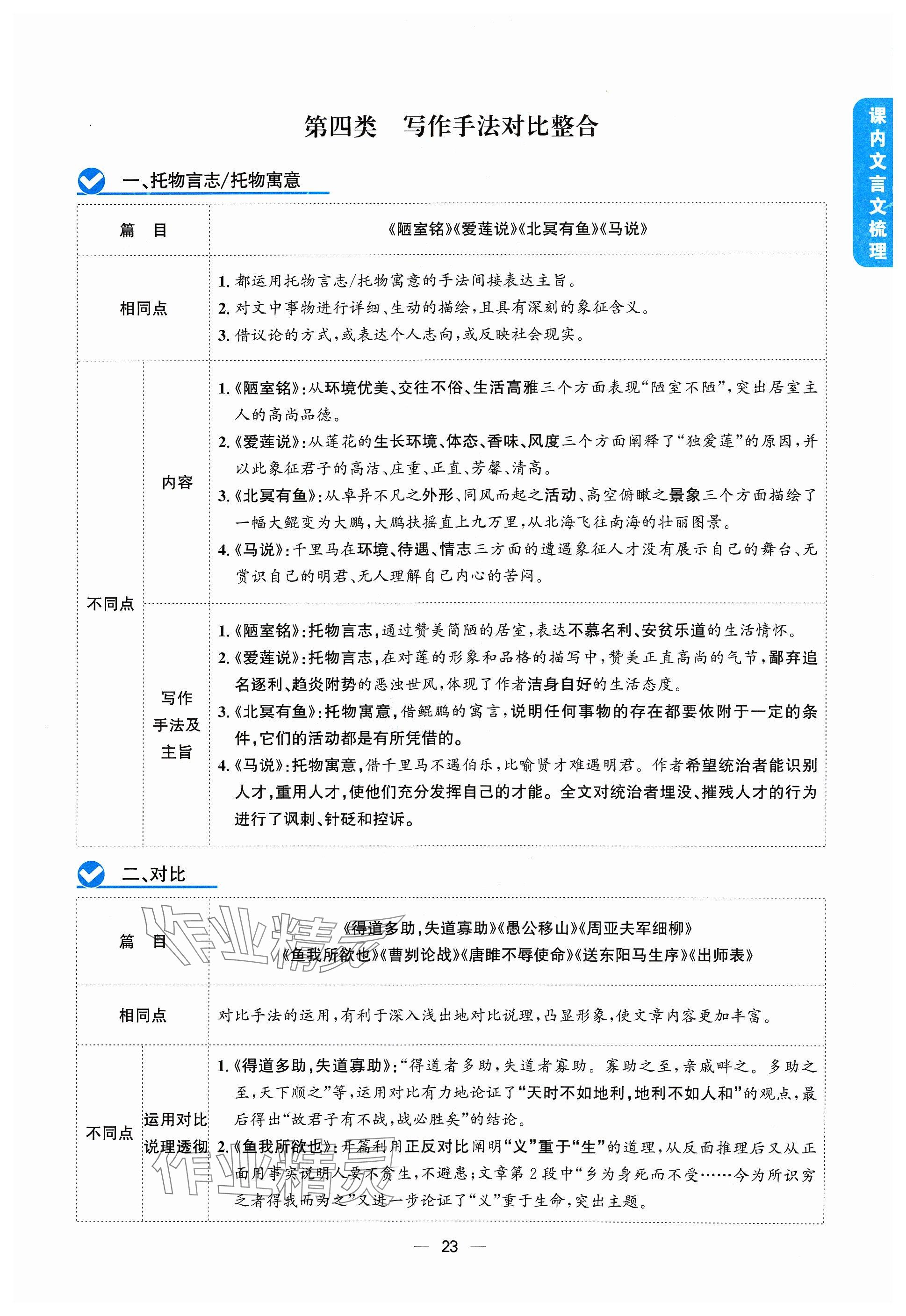 2024年學程先鋒中考總復習語文 參考答案第23頁