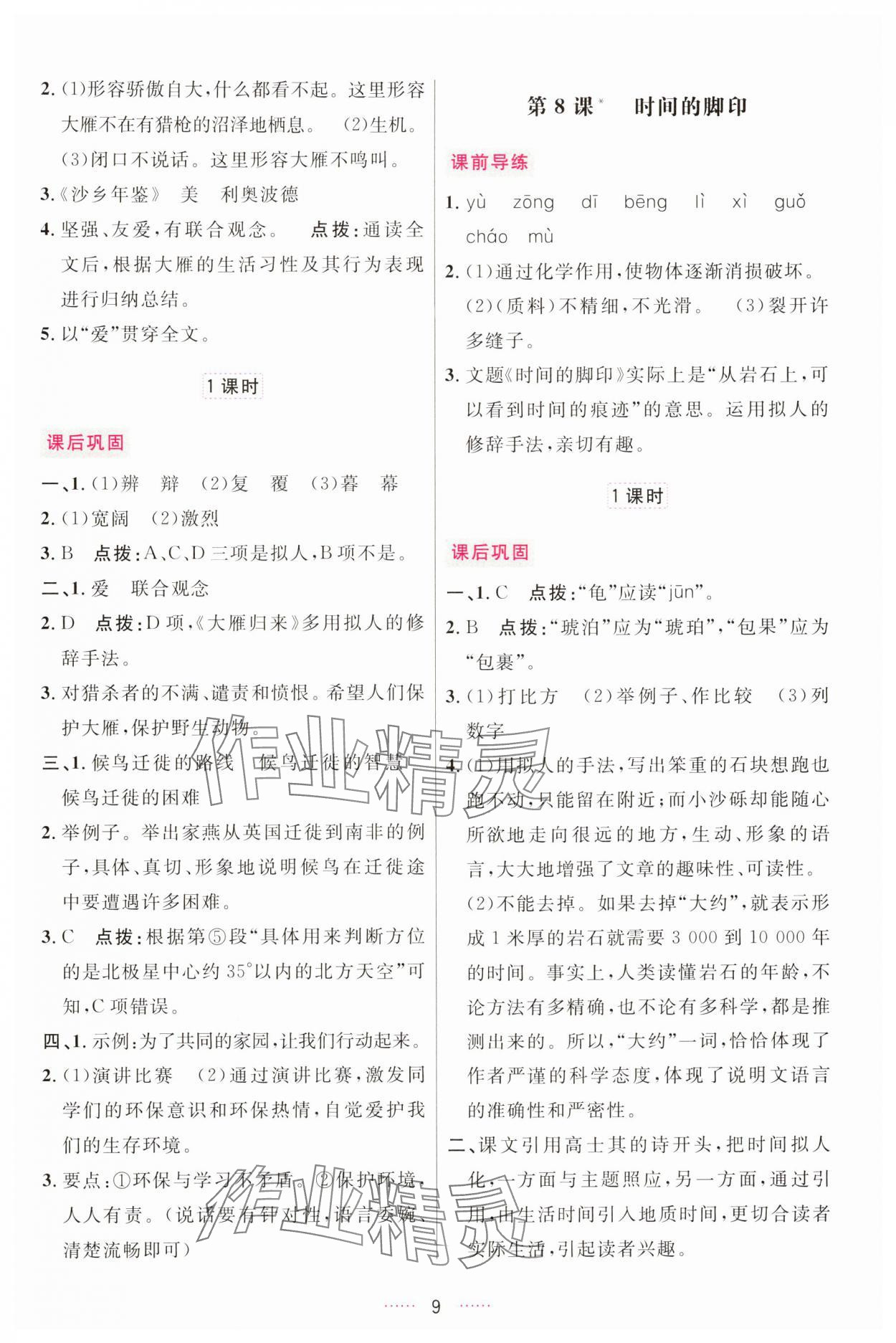 2025年三維數(shù)字課堂八年級語文下冊人教版 第9頁
