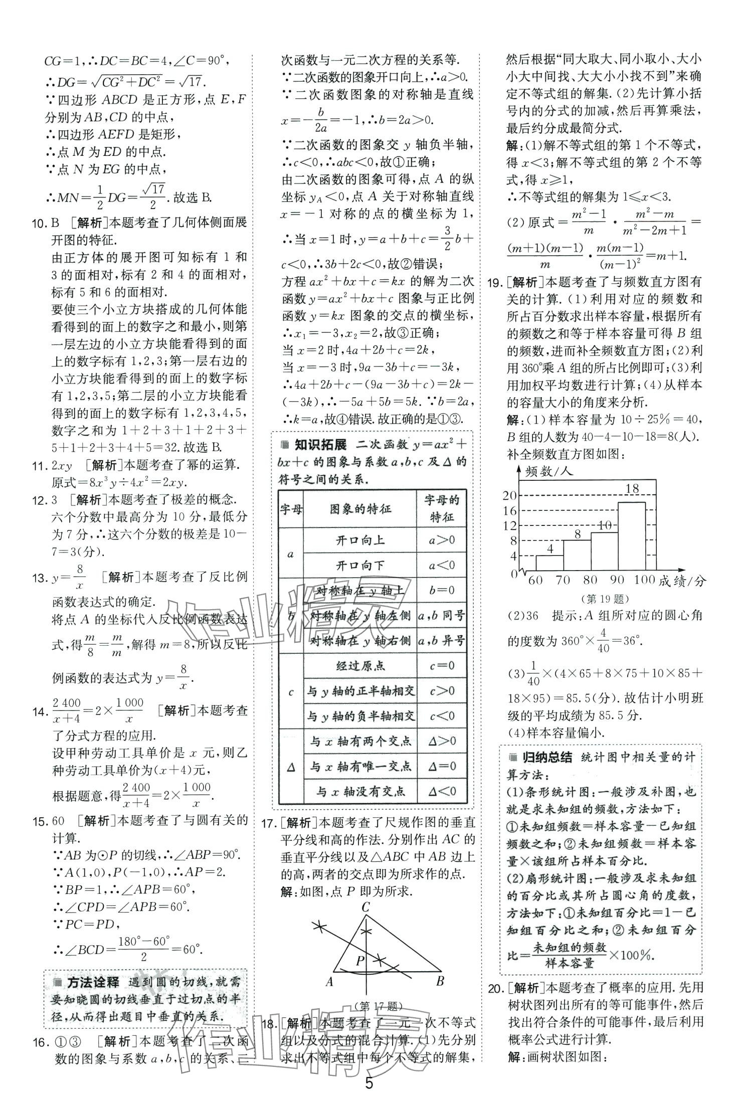 2024年春雨教育考必勝中考試卷精選數(shù)學(xué)中考山東專版 第7頁