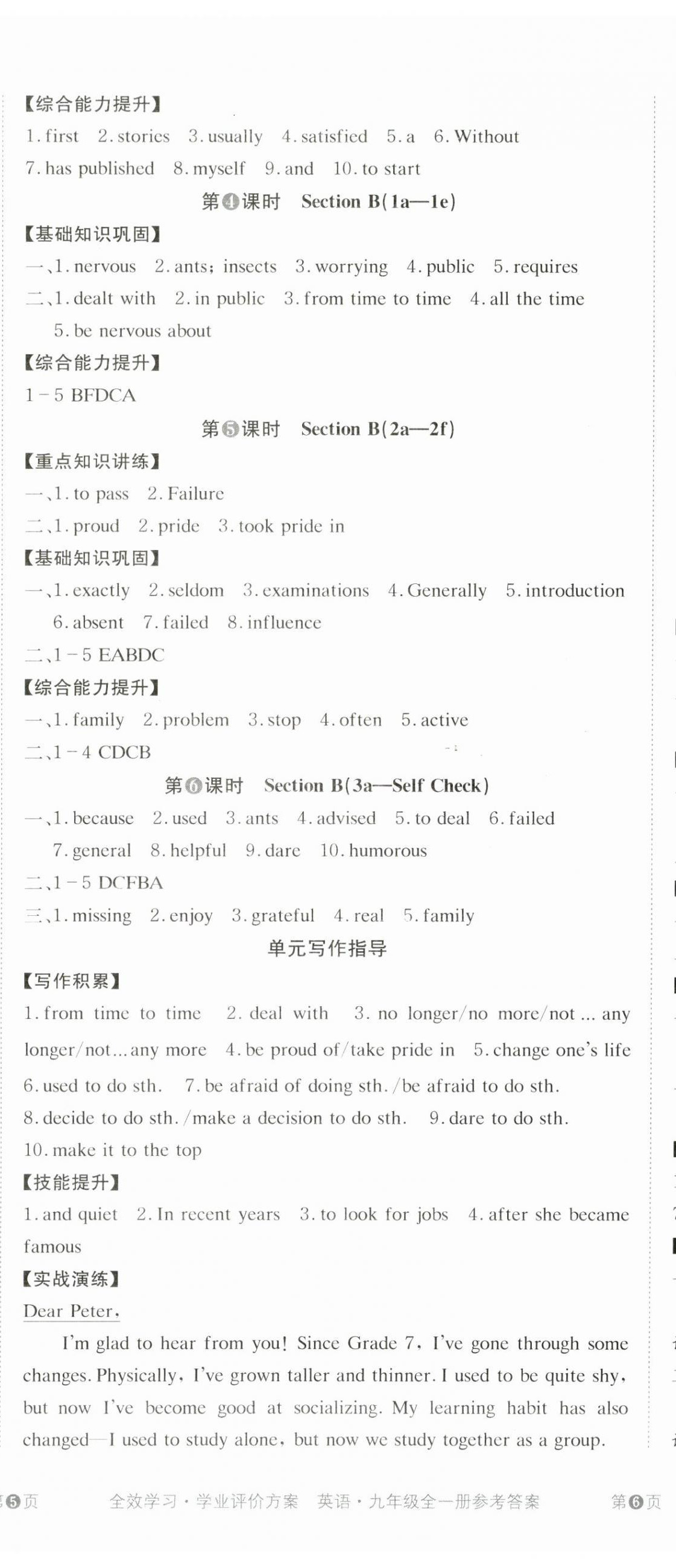 2025年全效学习学业评价方案九年级英语全一册人教版 第8页