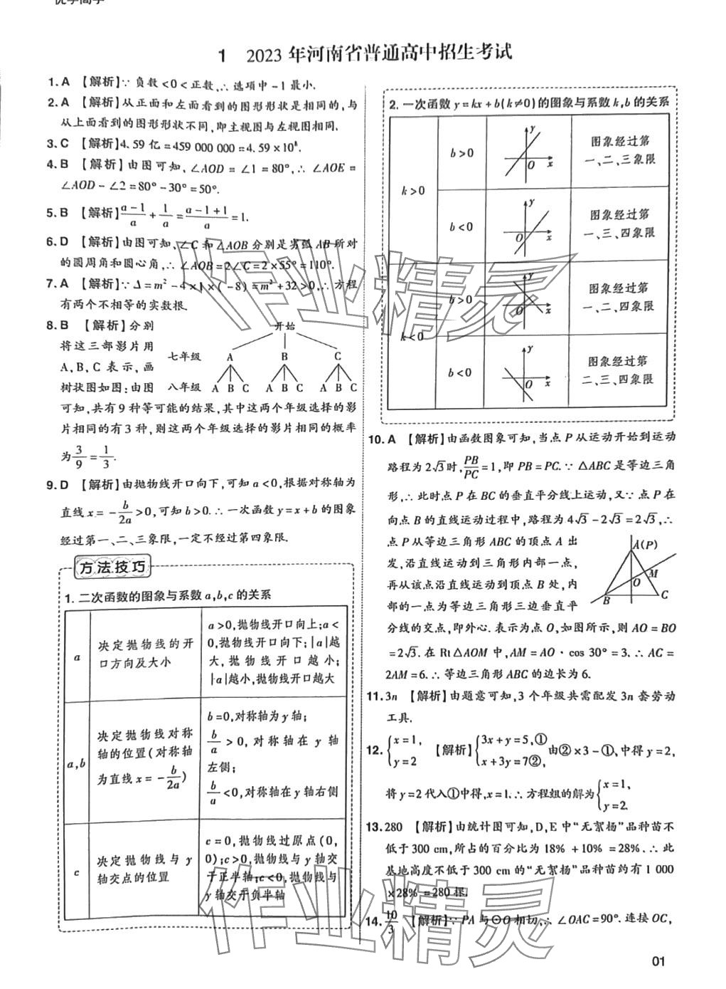 2024年中考幫真題必刷數(shù)學(xué)河南專版 第1頁