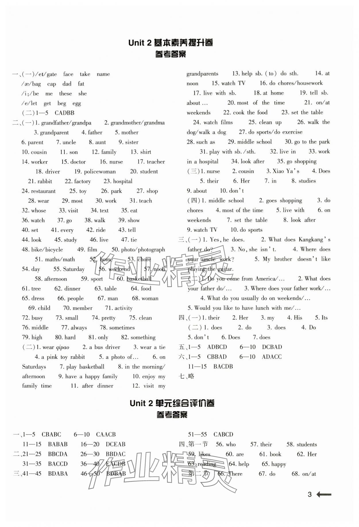 2024年節(jié)節(jié)高大象出版社七年級(jí)英語(yǔ)上冊(cè)仁愛(ài)版 第3頁(yè)