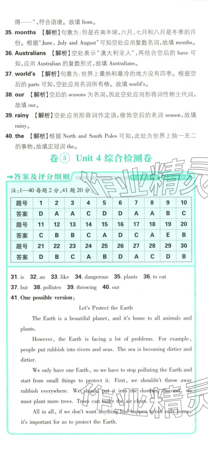 2025年初中上分卷单元诊断自查七年级英语上册沪教版&nbsp;第19页