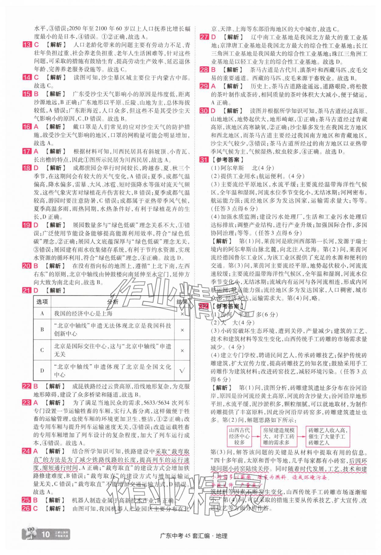 2025年金考卷45套匯編地理廣東專(zhuān)版 第10頁(yè)