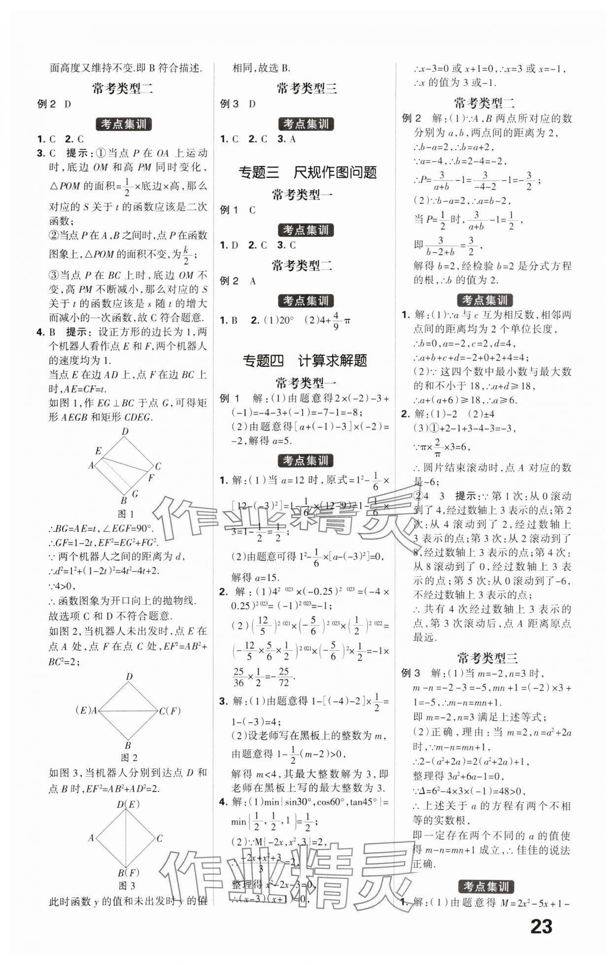 2025年全優(yōu)中考系統(tǒng)總復(fù)習(xí)數(shù)學(xué)河北專(zhuān)用 參考答案第23頁(yè)