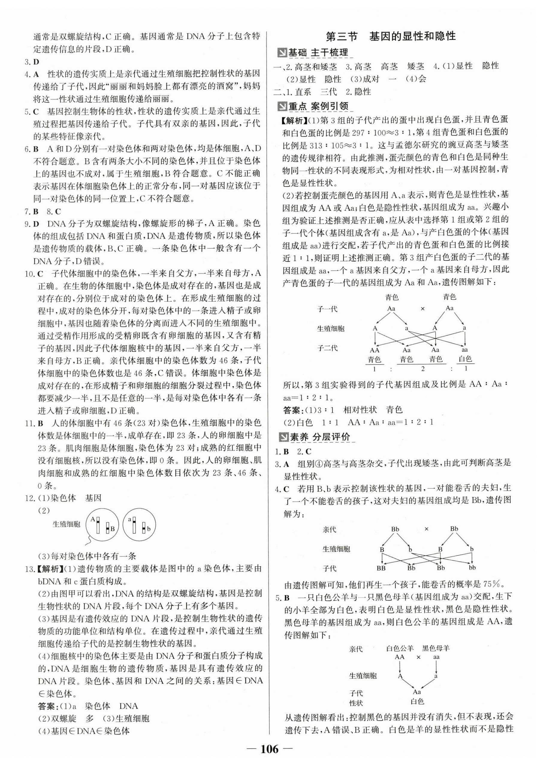 2025年世紀金榜金榜學案八年級生物下冊人教版 第6頁