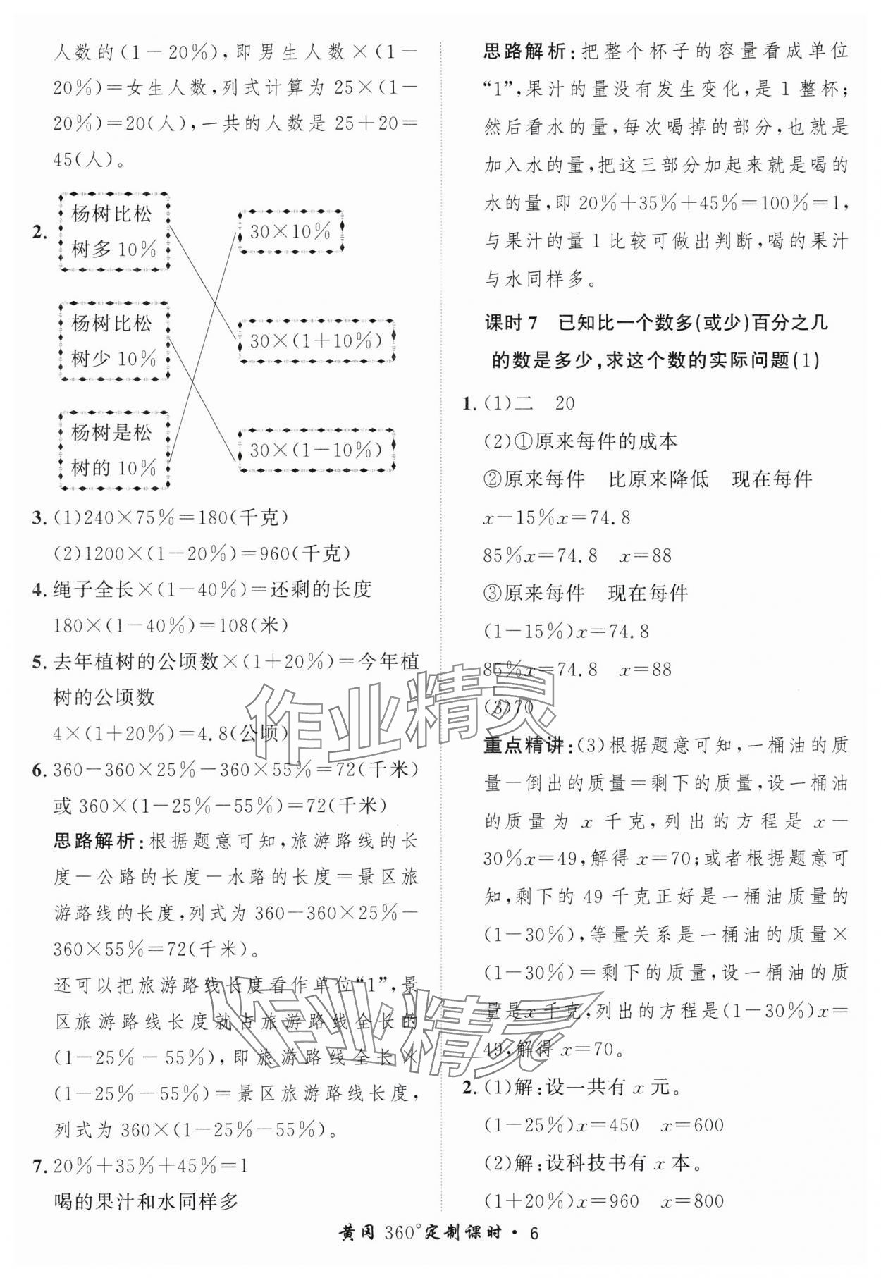 2025年黃岡360定制課時六年級數(shù)學(xué)下冊青島版 第6頁