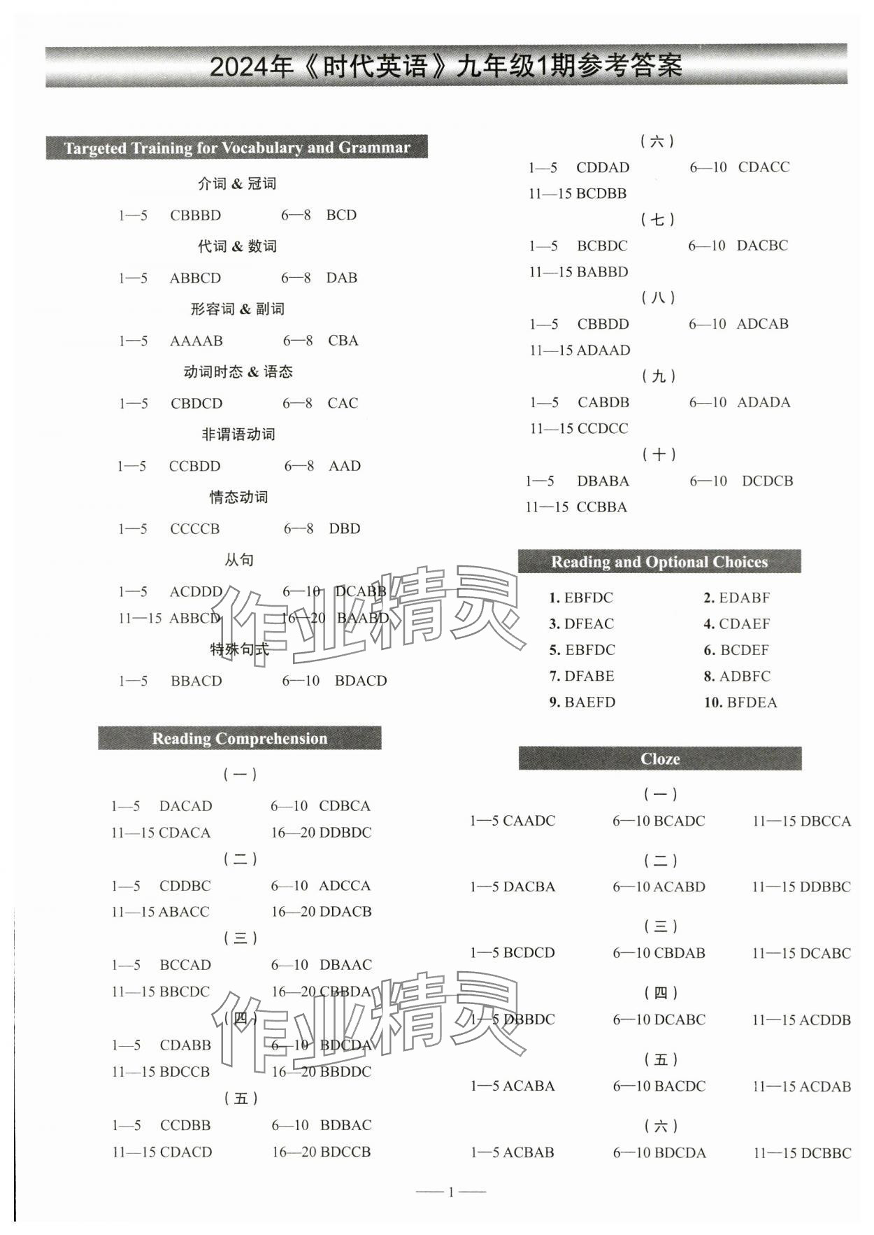 2024年時(shí)代英語九年級(jí)英語下冊(cè)人教版 第1頁