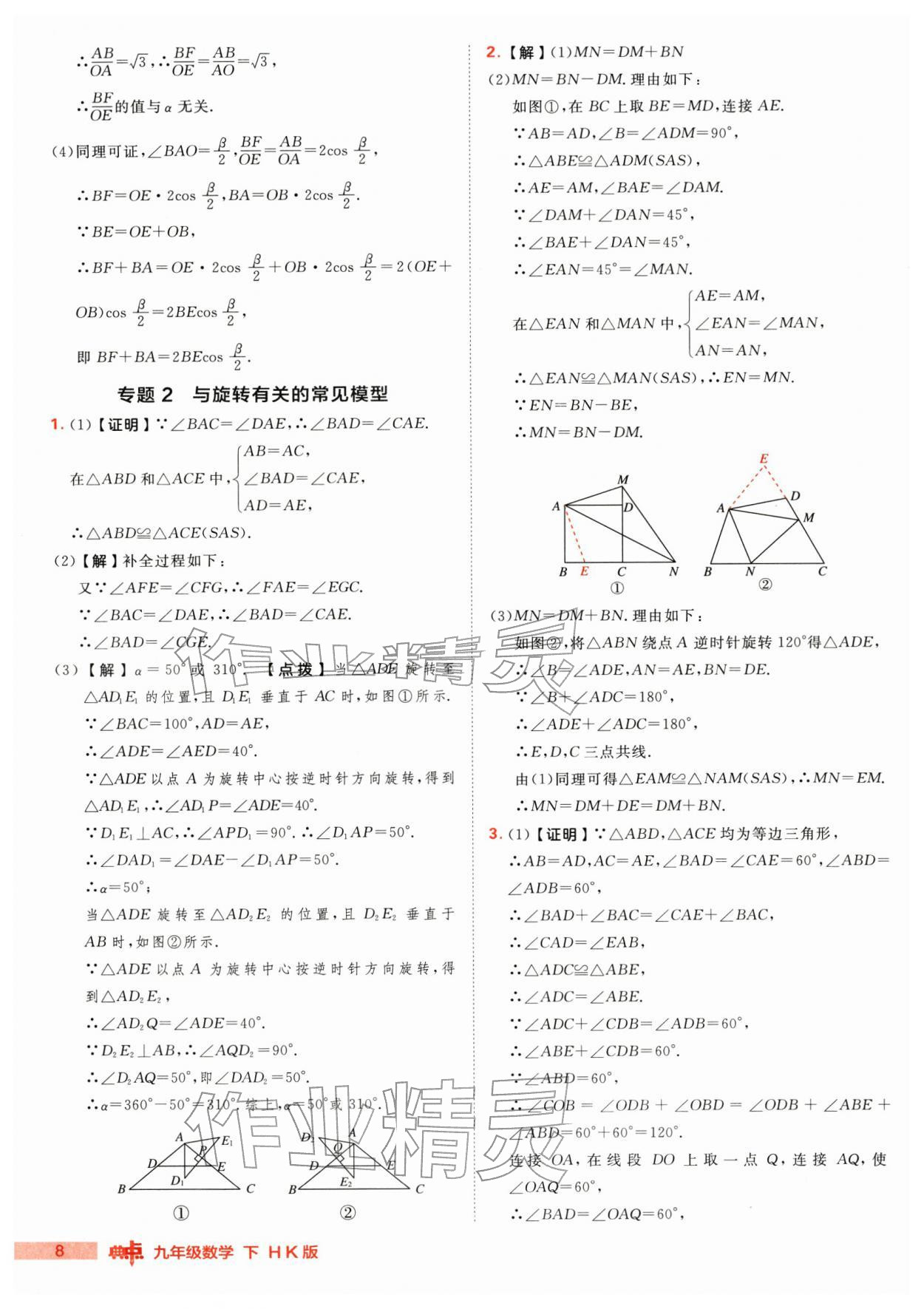 2026年综合应用创新题典中点九年级数学下册沪科版&nbsp;第8页
