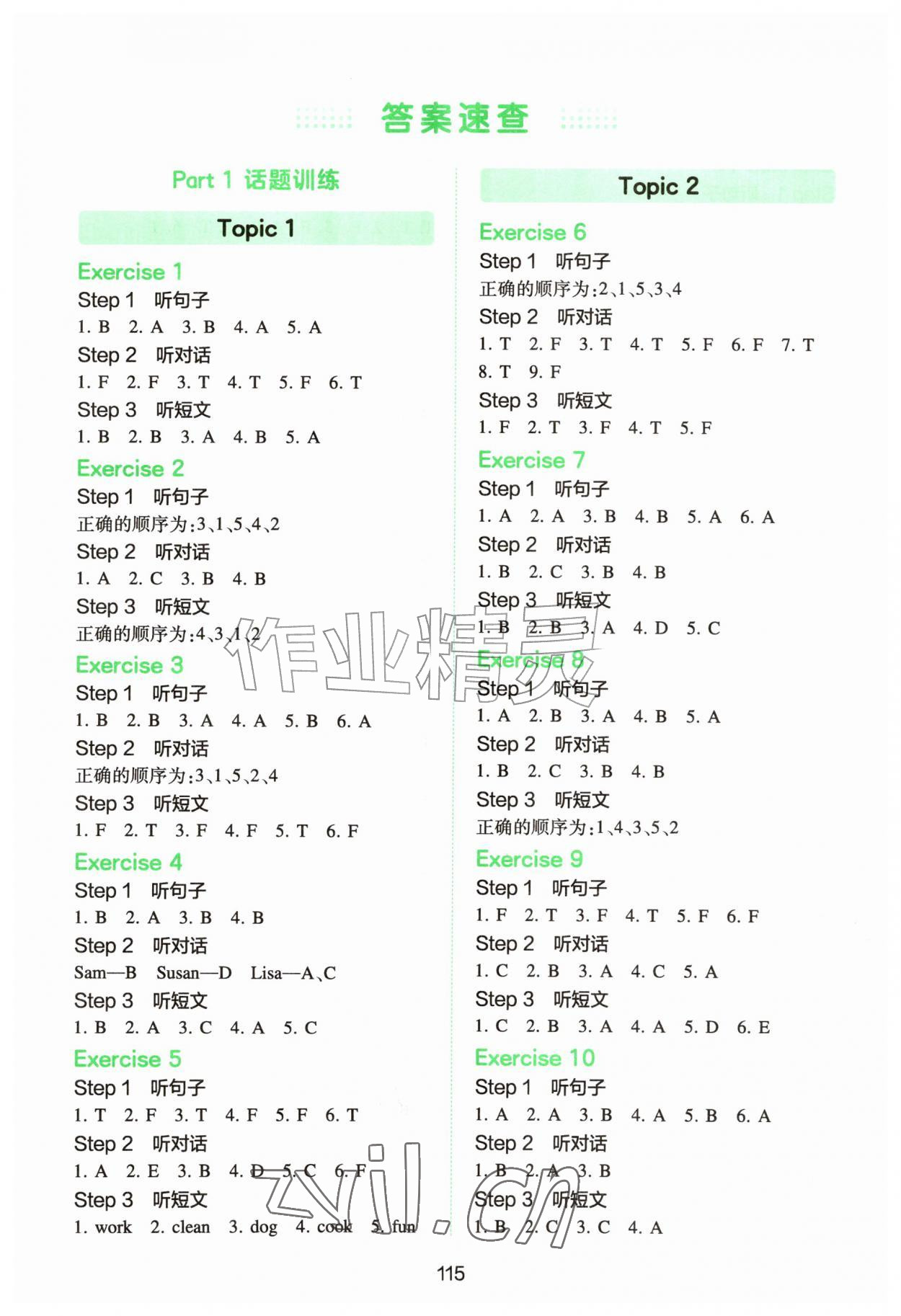 2026年一本小学英语听力训练100篇四年级英语&nbsp;第1页