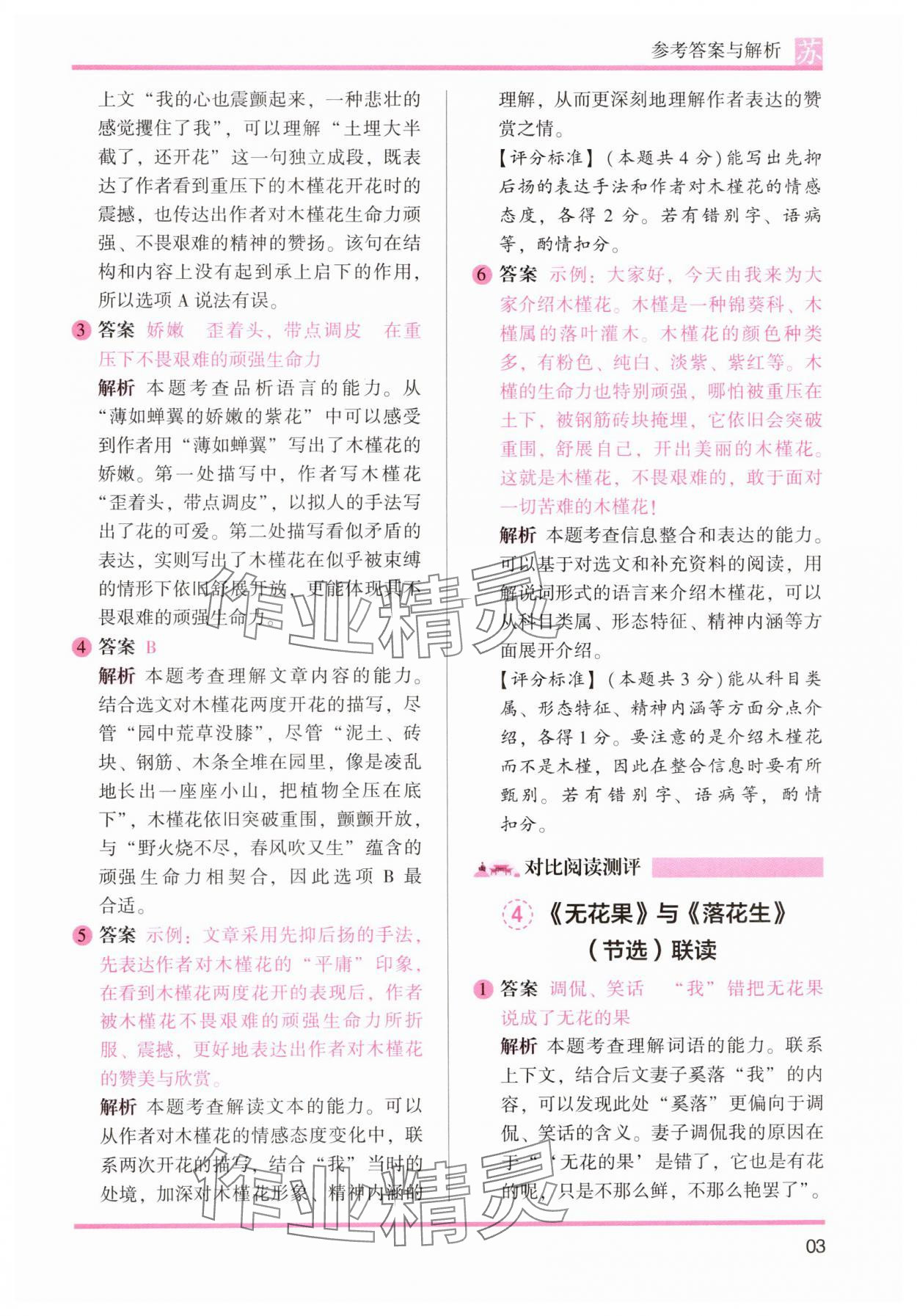 2024年木頭馬閱讀力測評五年級語文上冊人教版江蘇專版 第3頁
