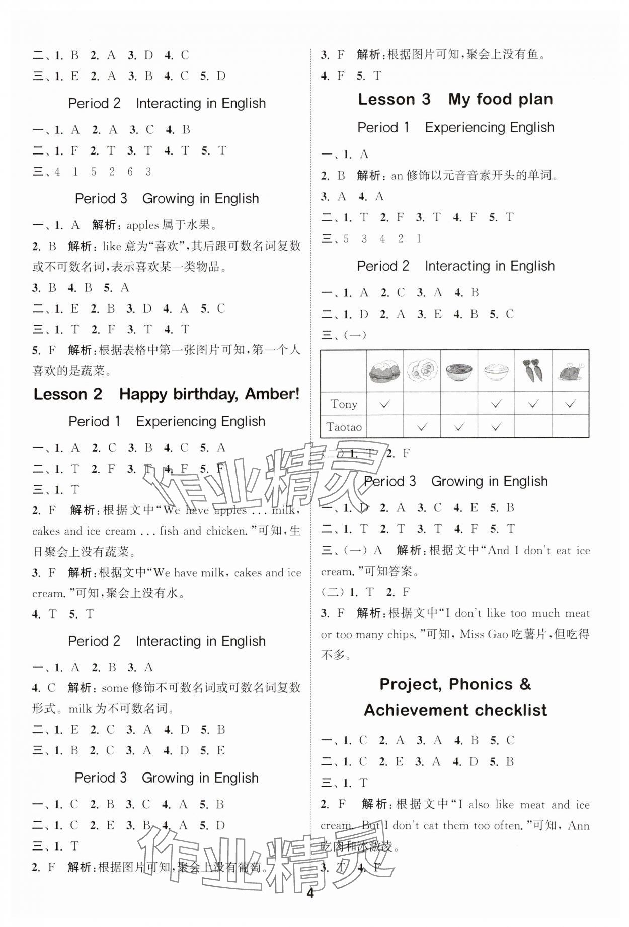 2025年通城學典課時作業(yè)本三年級英語下冊開心版 第4頁