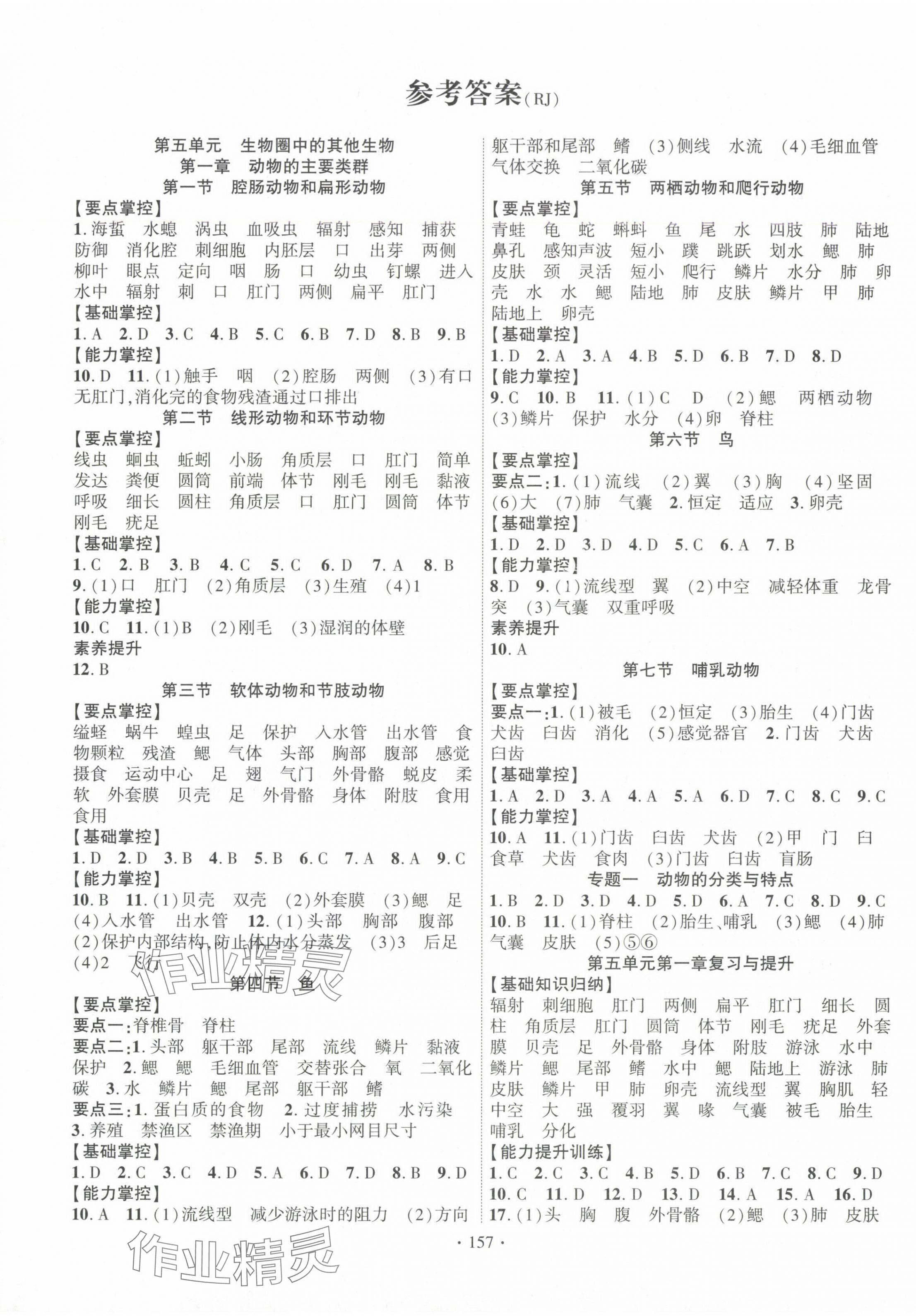 2024年课时掌控八年级生物全一册人教版 第1页