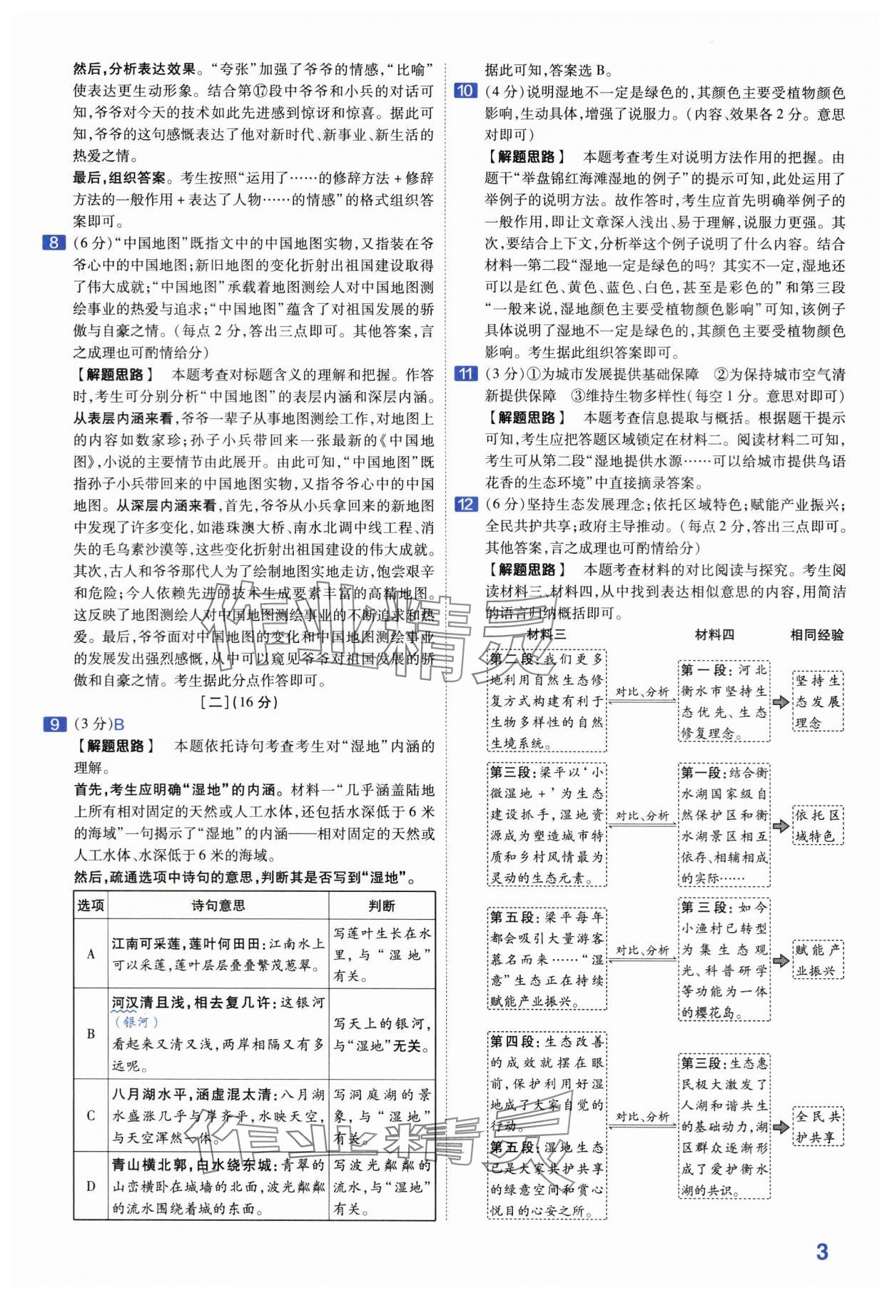 2024年金考卷45套匯編語(yǔ)文安徽專版 第3頁(yè)