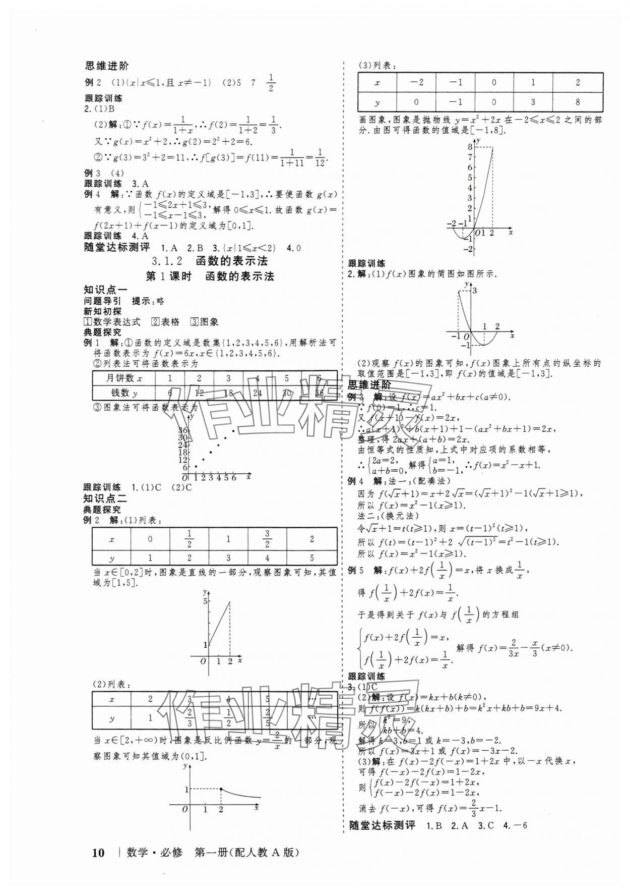 2024年高考領(lǐng)航山東美術(shù)出版社高中數(shù)學(xué)必修第一冊(cè)人教版 參考答案第9頁