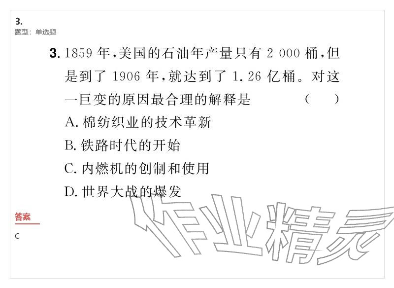 2026年優(yōu)質(zhì)課堂導(dǎo)學(xué)案九年級歷史下冊人教版&nbsp;參考答案第63頁