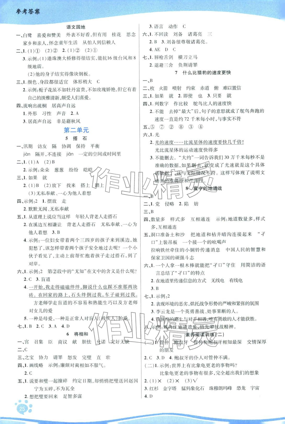 2025年学好语文课时作业优化设计五年级语文上册人教版 第2页
