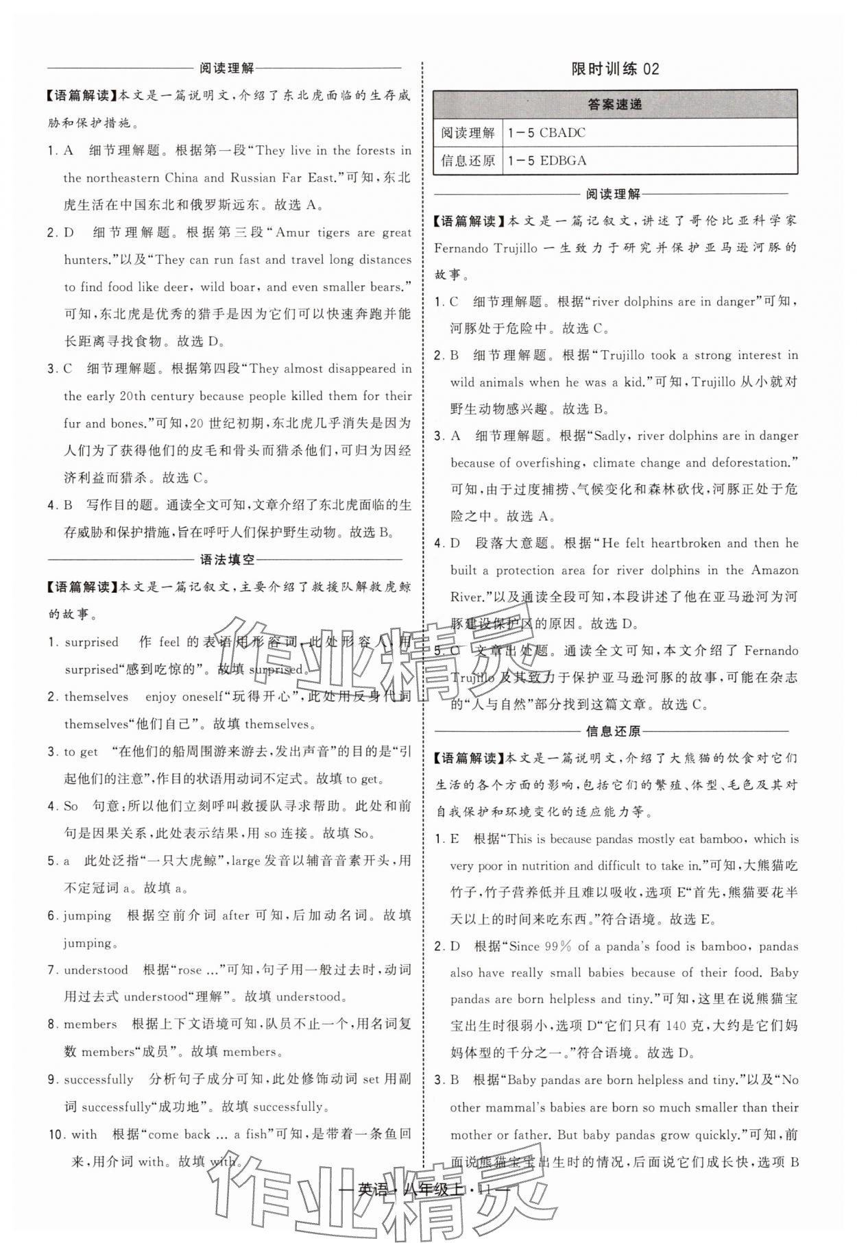 2025年學霸組合訓練八年級英語上冊譯林版 第11頁