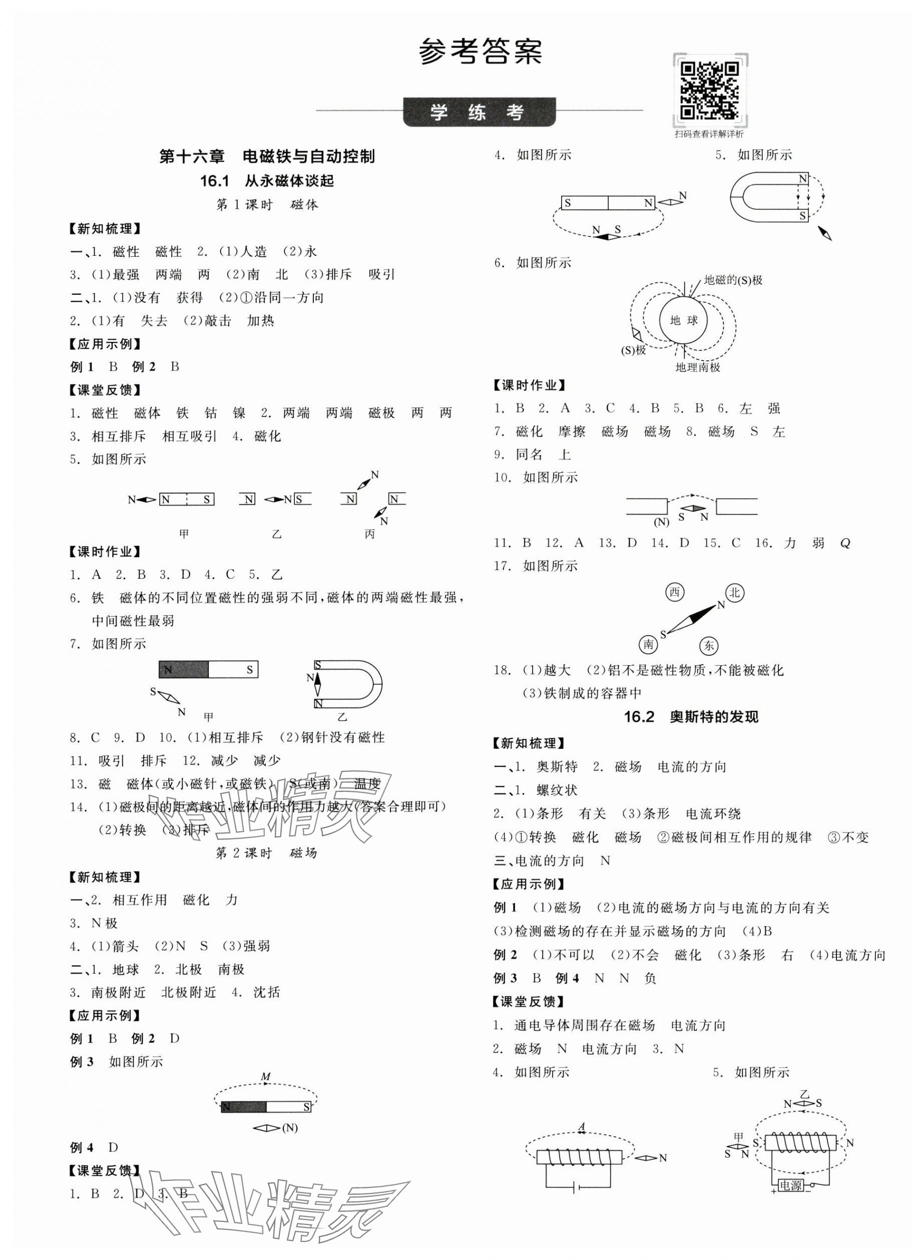 2025年全品學(xué)練考九年級物理下冊滬粵版 第1頁