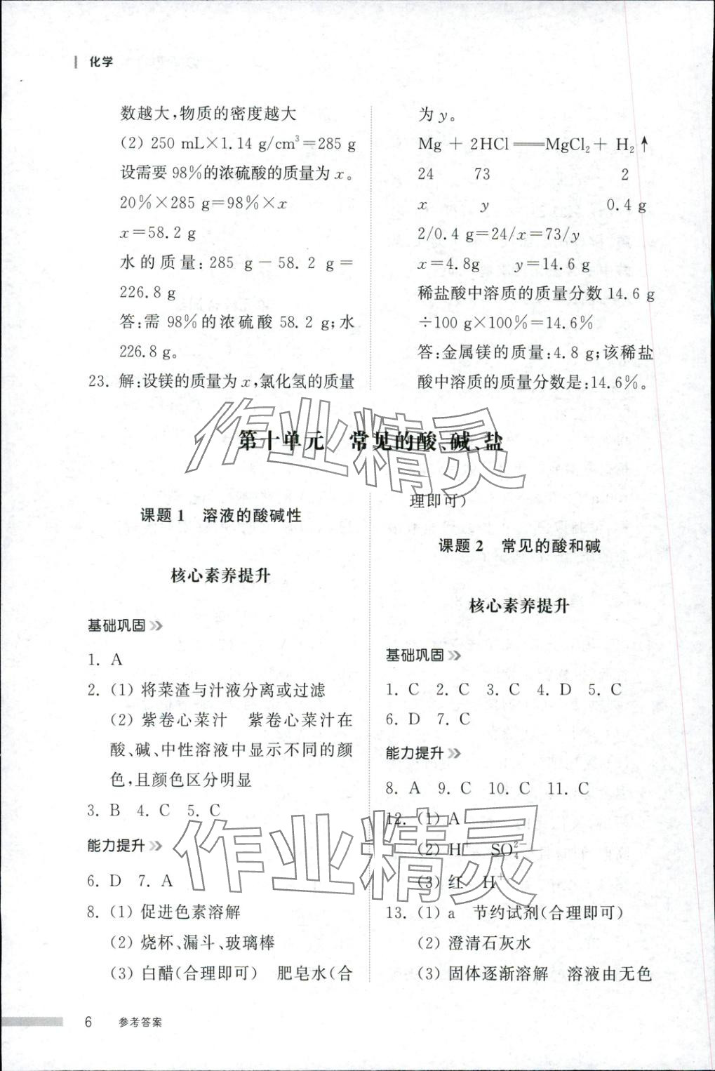 2025年導(dǎo)學(xué)與檢測(cè)九年級(jí)化學(xué)全一冊(cè)人教版2&nbsp;第5頁