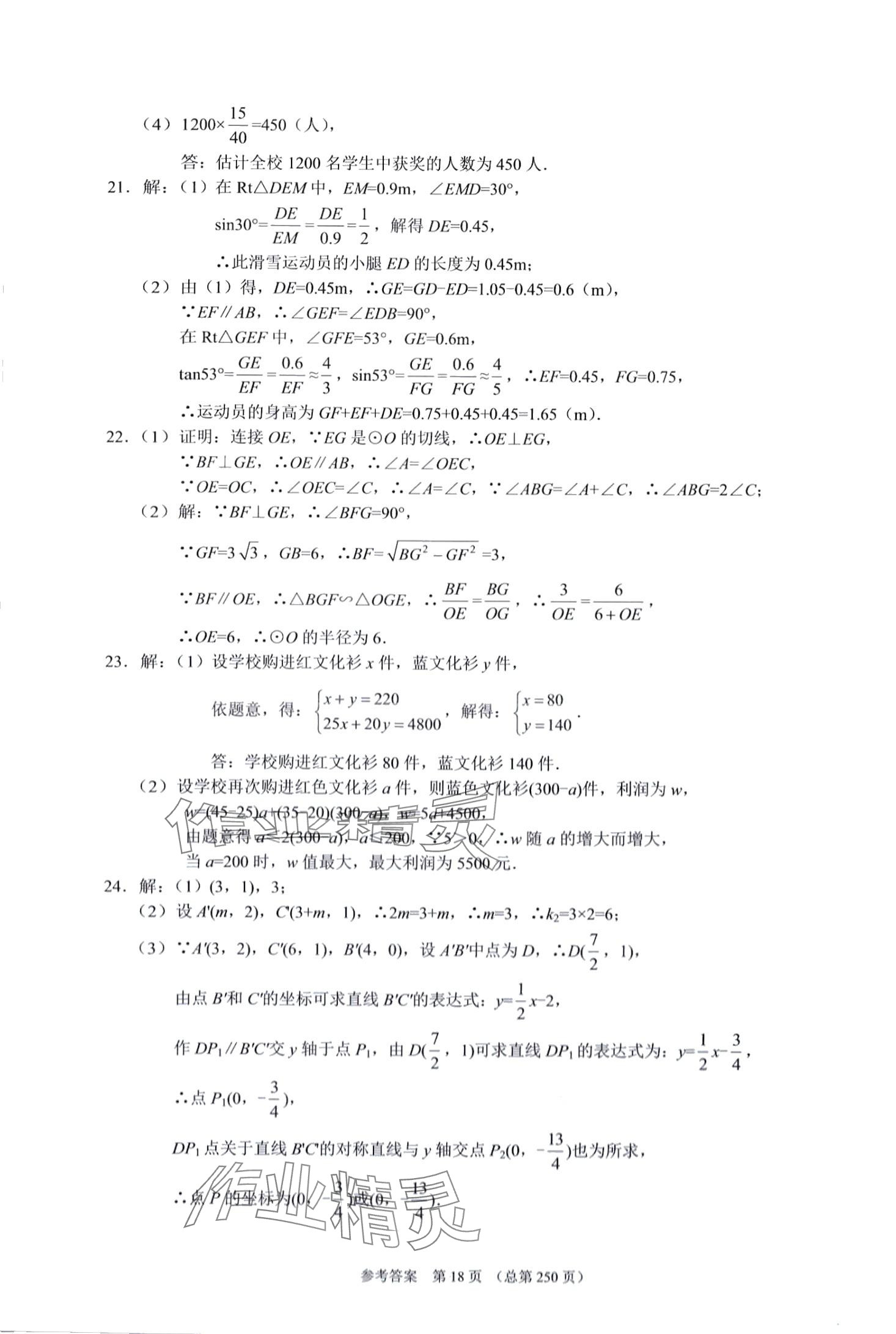 2024年中考超级模拟中考211数学济南专版&nbsp;第18页