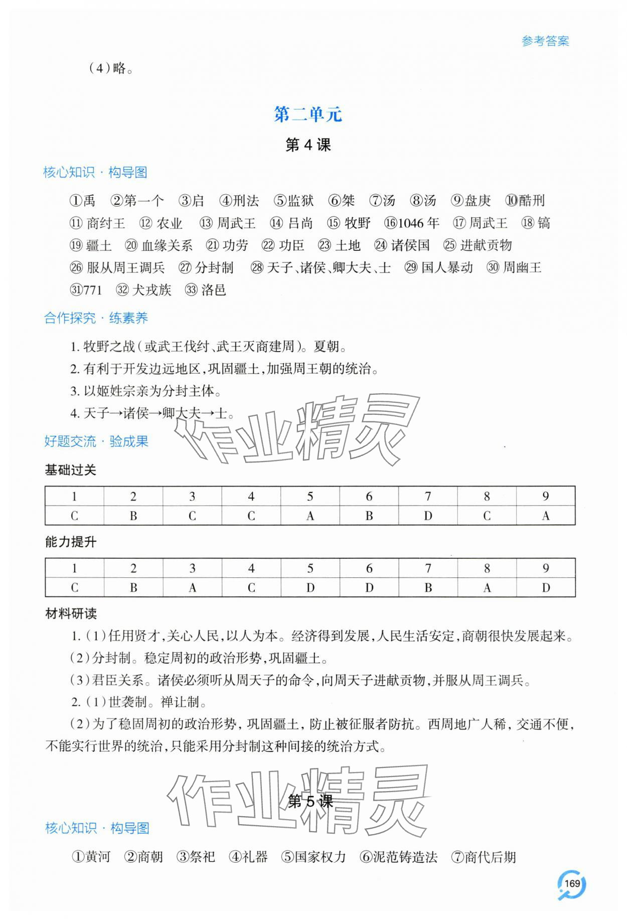 2023年新課堂學(xué)習(xí)與探究七年級歷史上冊人教版 第5頁