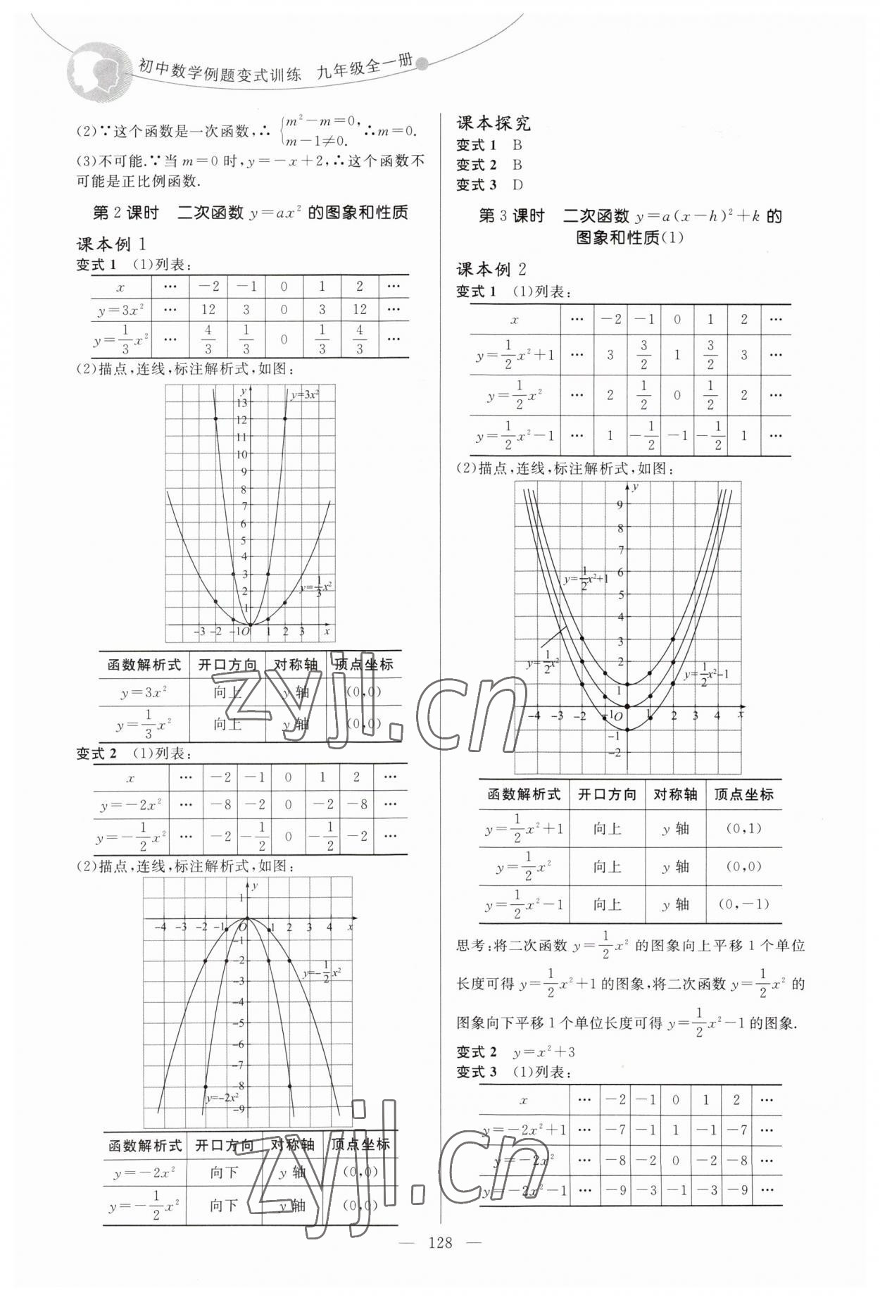 2023年例题变式九年级数学全一册人教版&nbsp;第4页