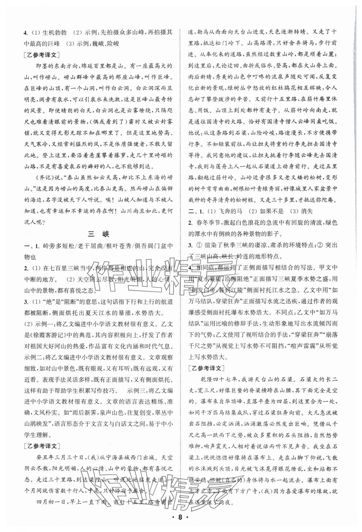 2025年通城学典初中语文阅读组合训练中考版江苏专版 第8页