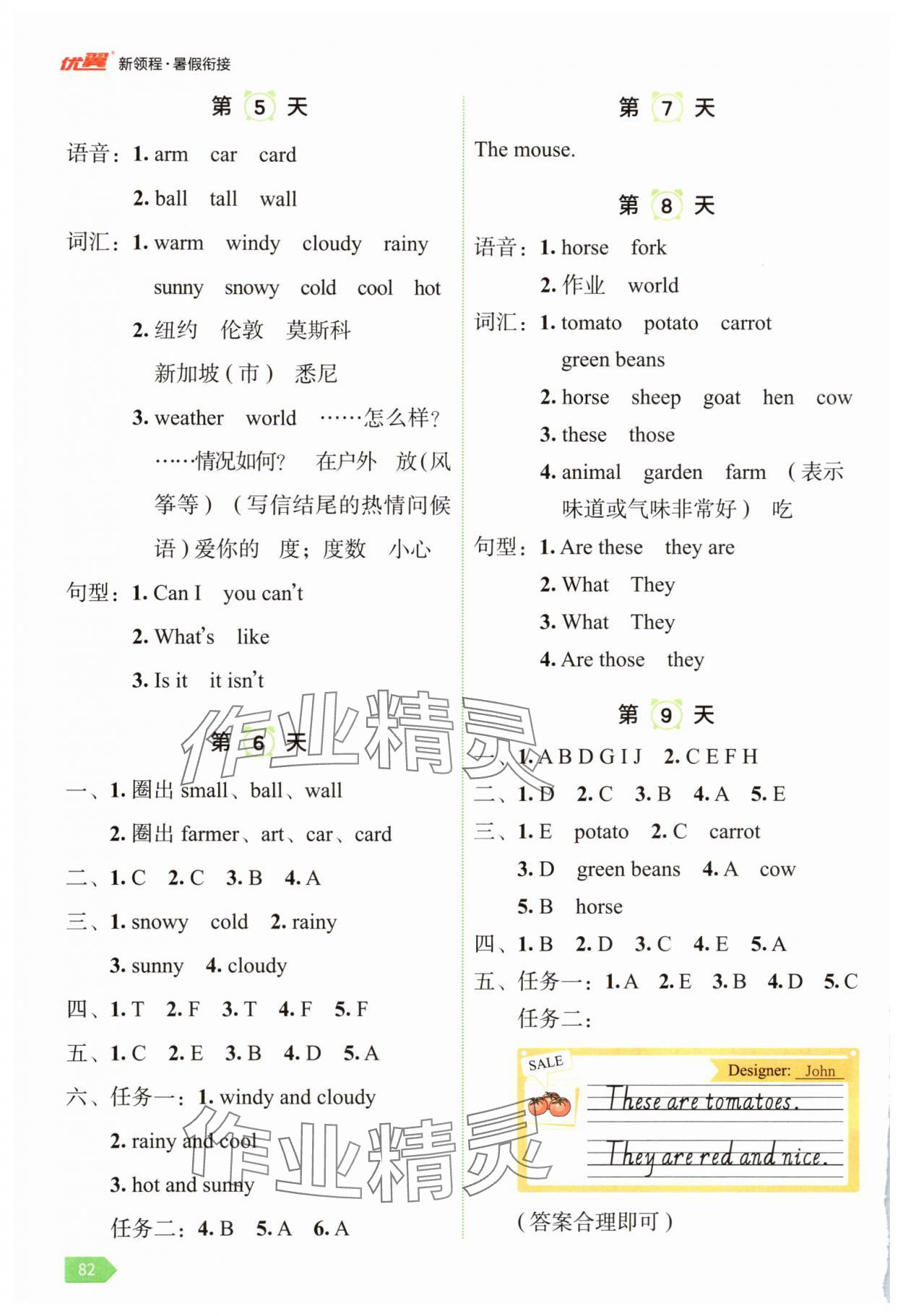 2025年新领程暑假衔接四年级英语人教版 第2页