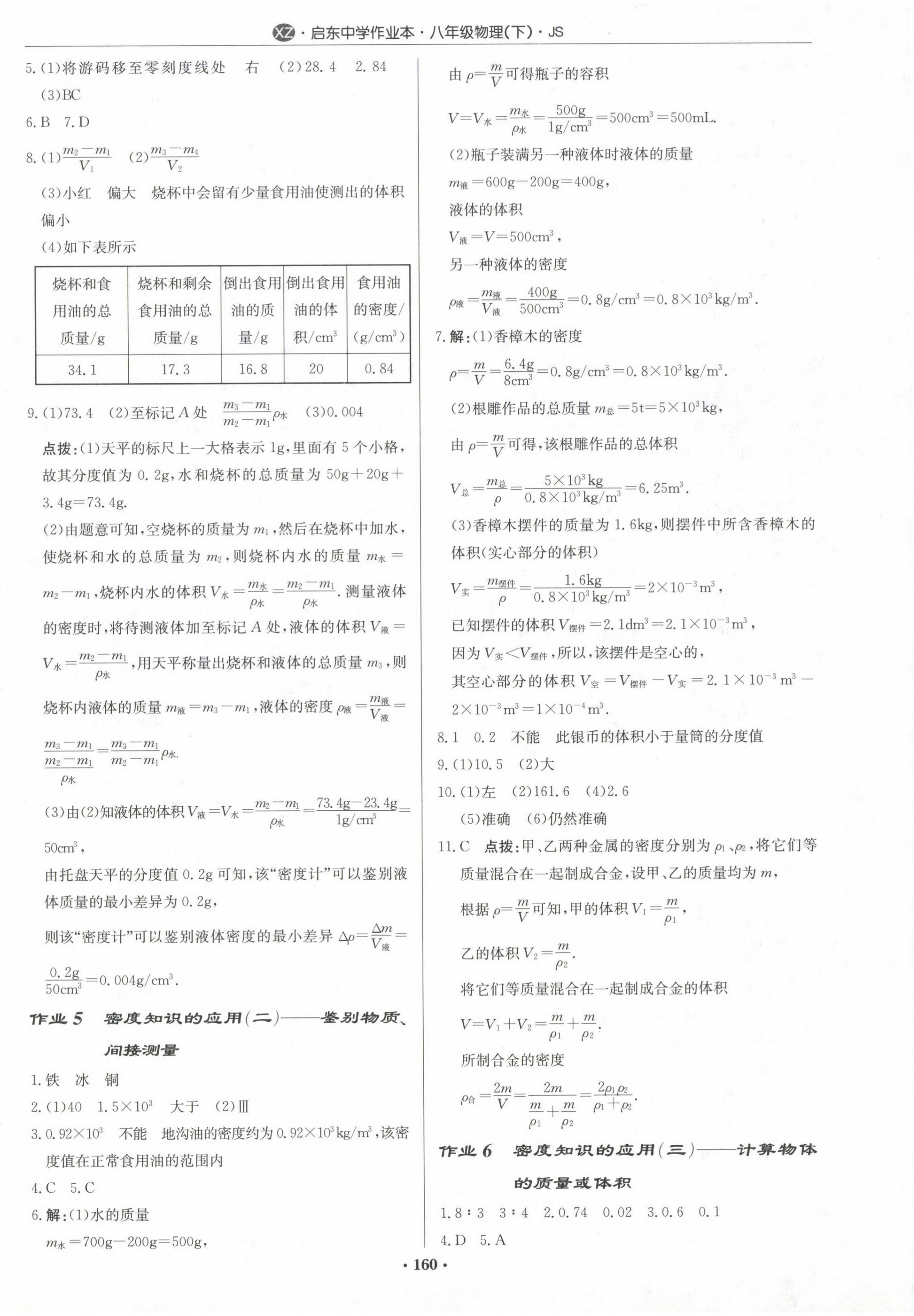 2024年啟東中學(xué)作業(yè)本八年級物理下冊蘇科版徐州專版 第2頁