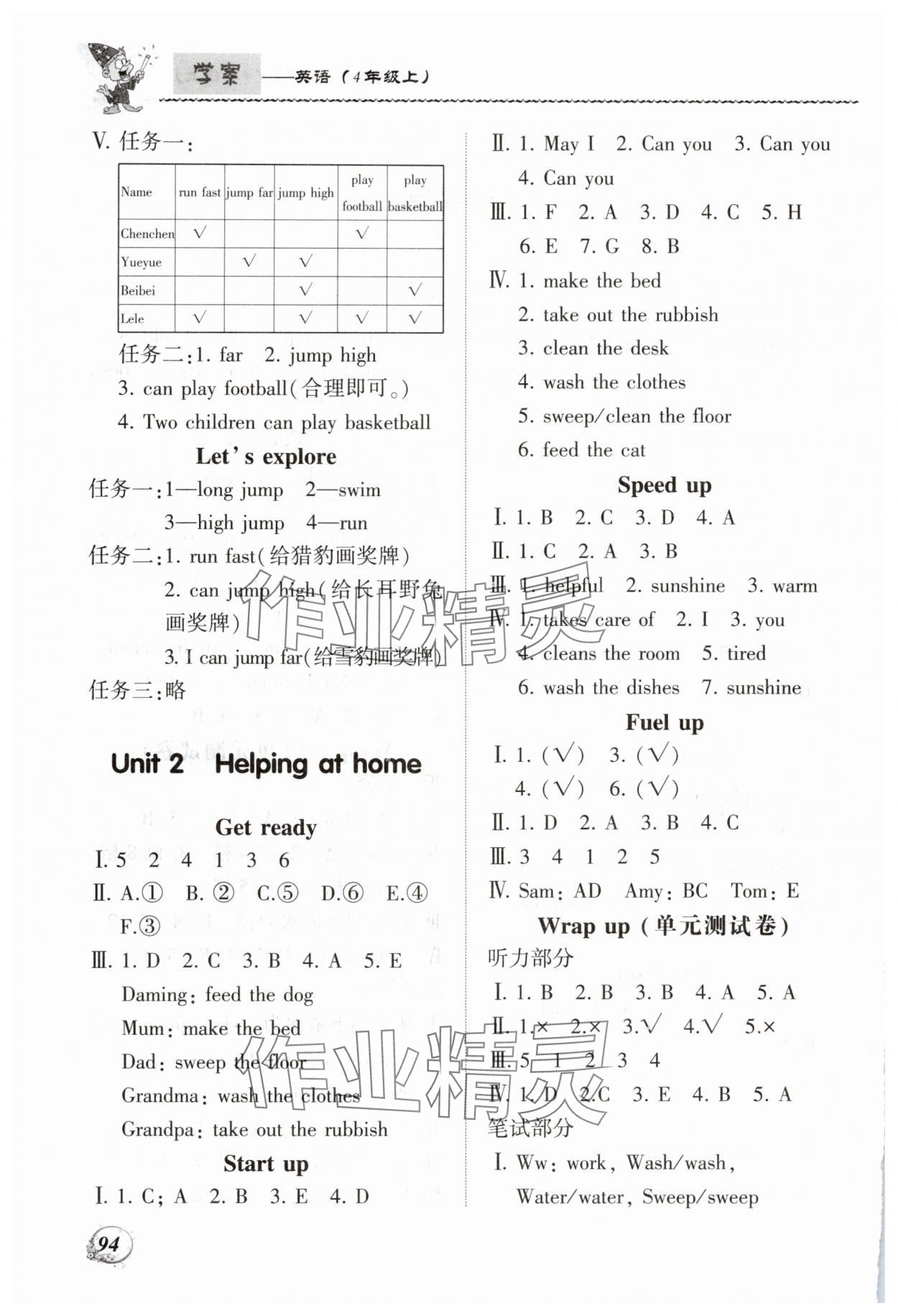 2025年学案大连理工大学出版社四年级英语上册外研版 第2页