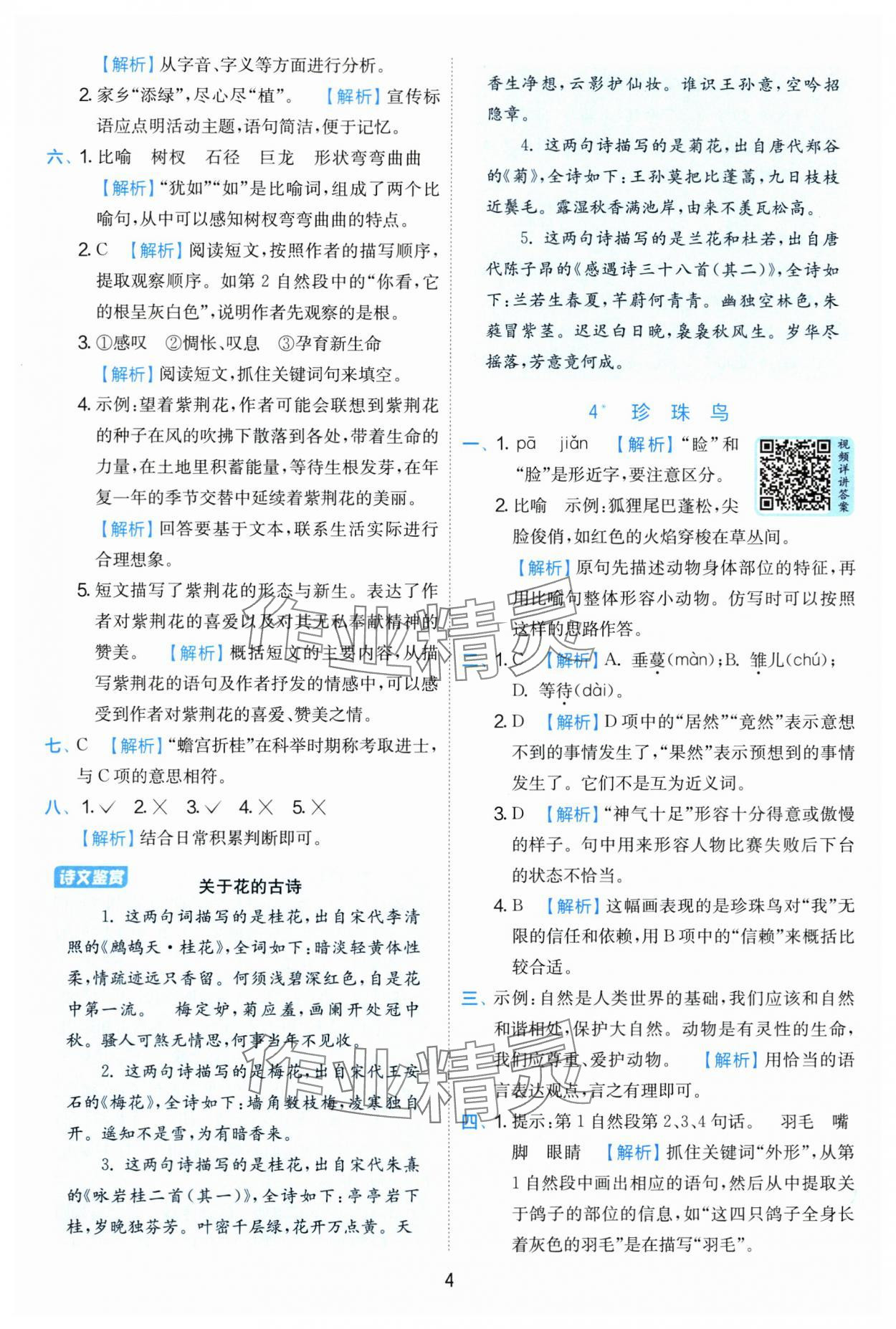 2025年實(shí)驗(yàn)班提優(yōu)訓(xùn)練五年級(jí)語(yǔ)文上冊(cè)人教版 第4頁(yè)