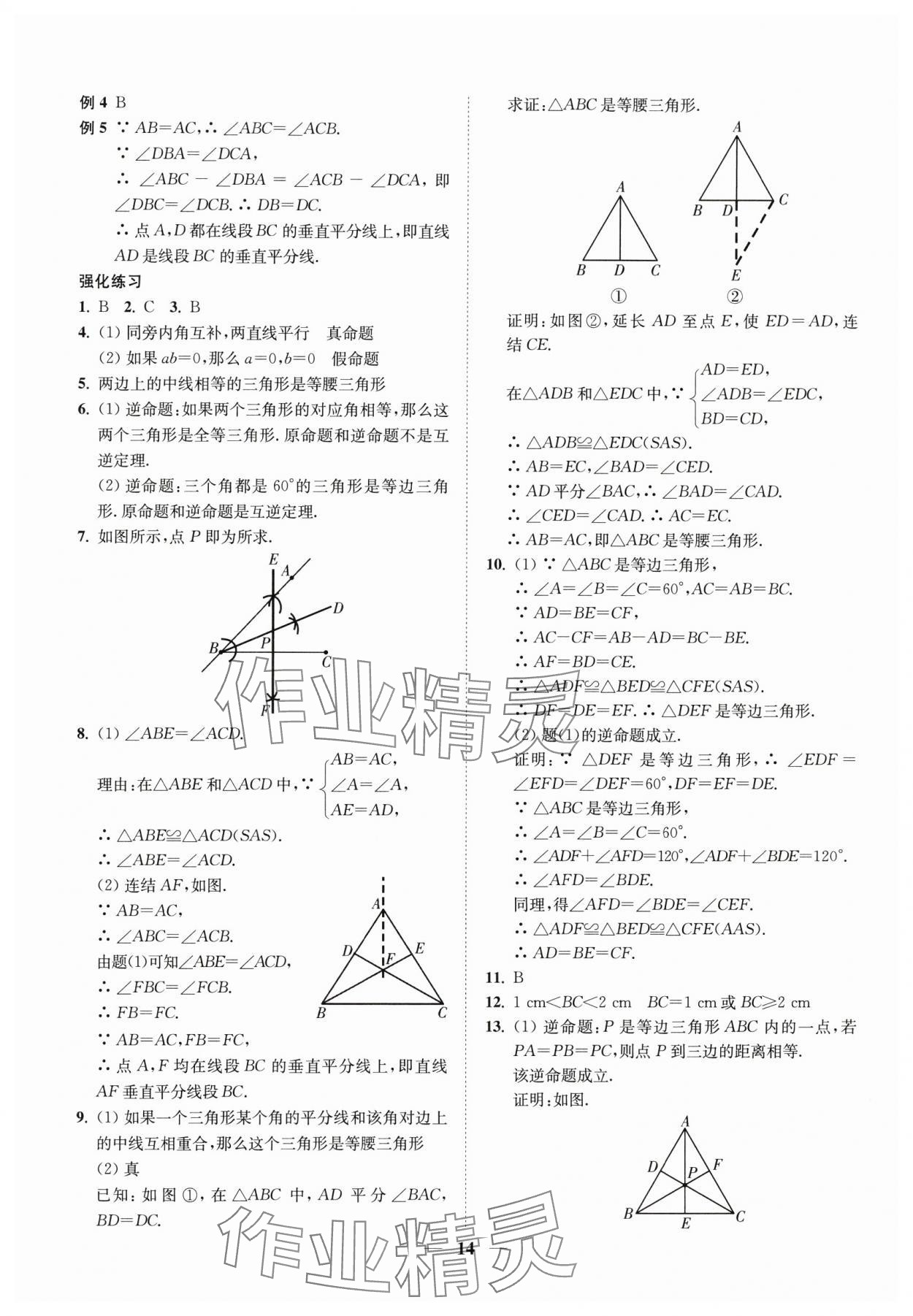 2024年直通重高尖子生培優(yōu)教程八年級數(shù)學上冊浙教版 第14頁