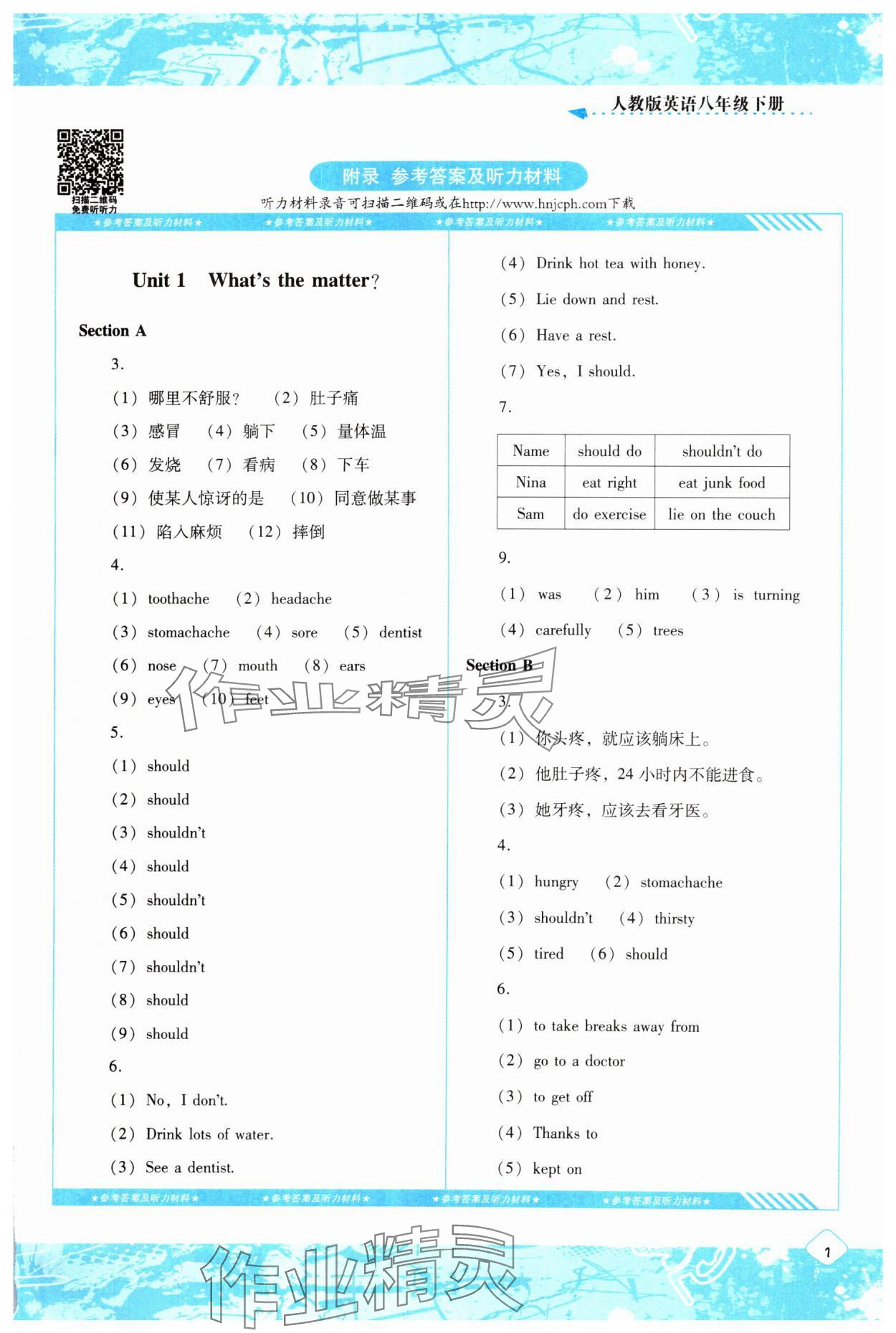 2025年同步實(shí)踐評(píng)價(jià)課程基礎(chǔ)訓(xùn)練湖南少年兒童出版社八年級(jí)英語(yǔ)下冊(cè)人教版 第1頁(yè)