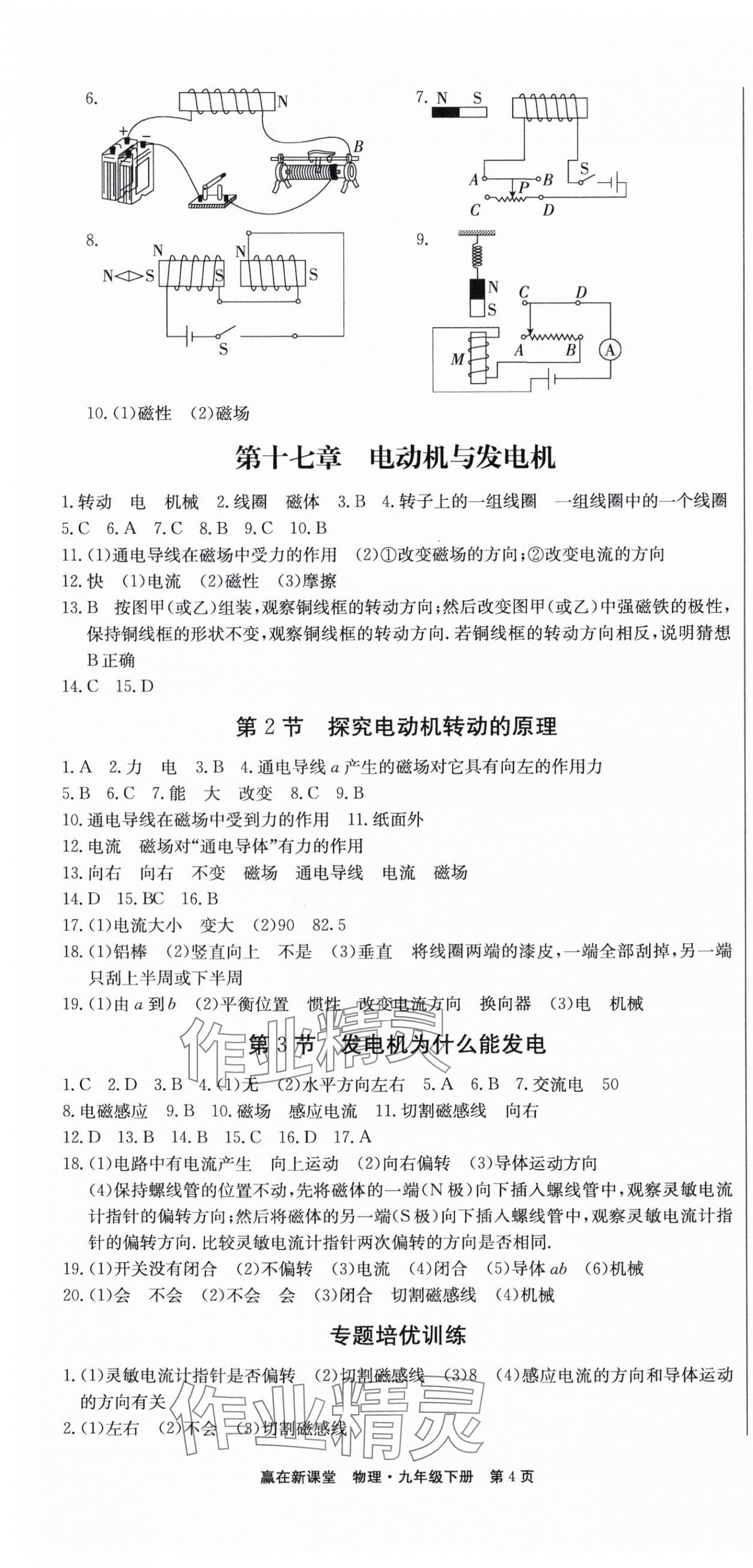 2024年赢在新课堂九年级物理下册沪粤版江西专版 第4页