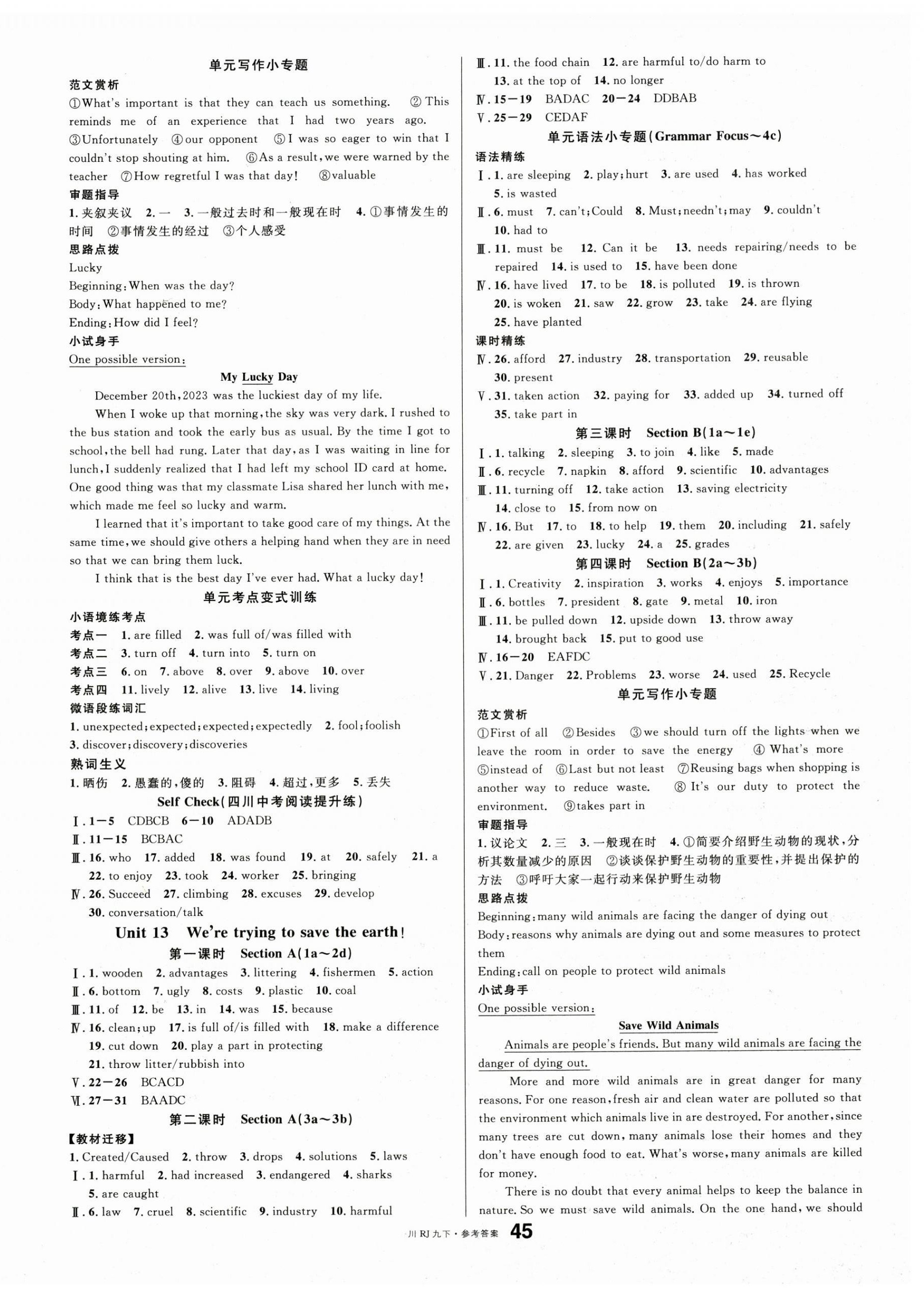 2025年名校課堂九年級英語下冊人教版1四川專版 第3頁