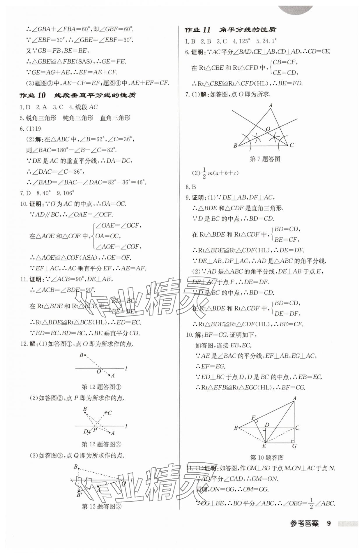 2025年啟東中學作業(yè)本八年級數(shù)學上冊蘇科版徐州專版 第9頁