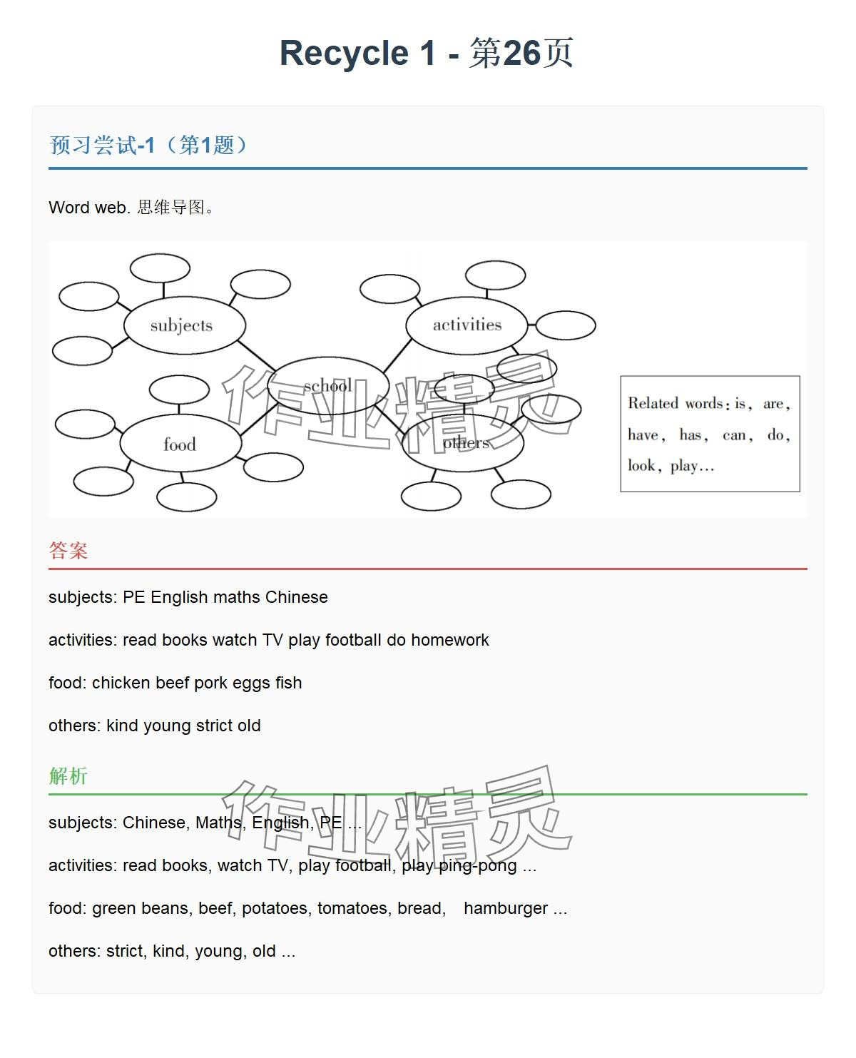 2025年同步實踐評價課程基礎訓練湖南少年兒童出版社五年級英語上冊人教版 參考答案第45頁
