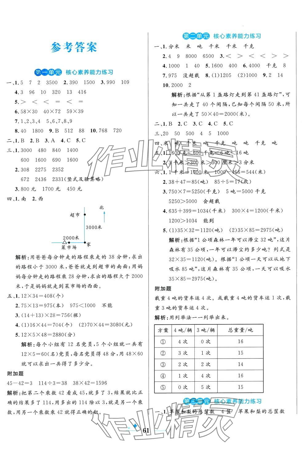 2024年黃岡名卷三年級數(shù)學(xué)下冊蘇教版 第1頁