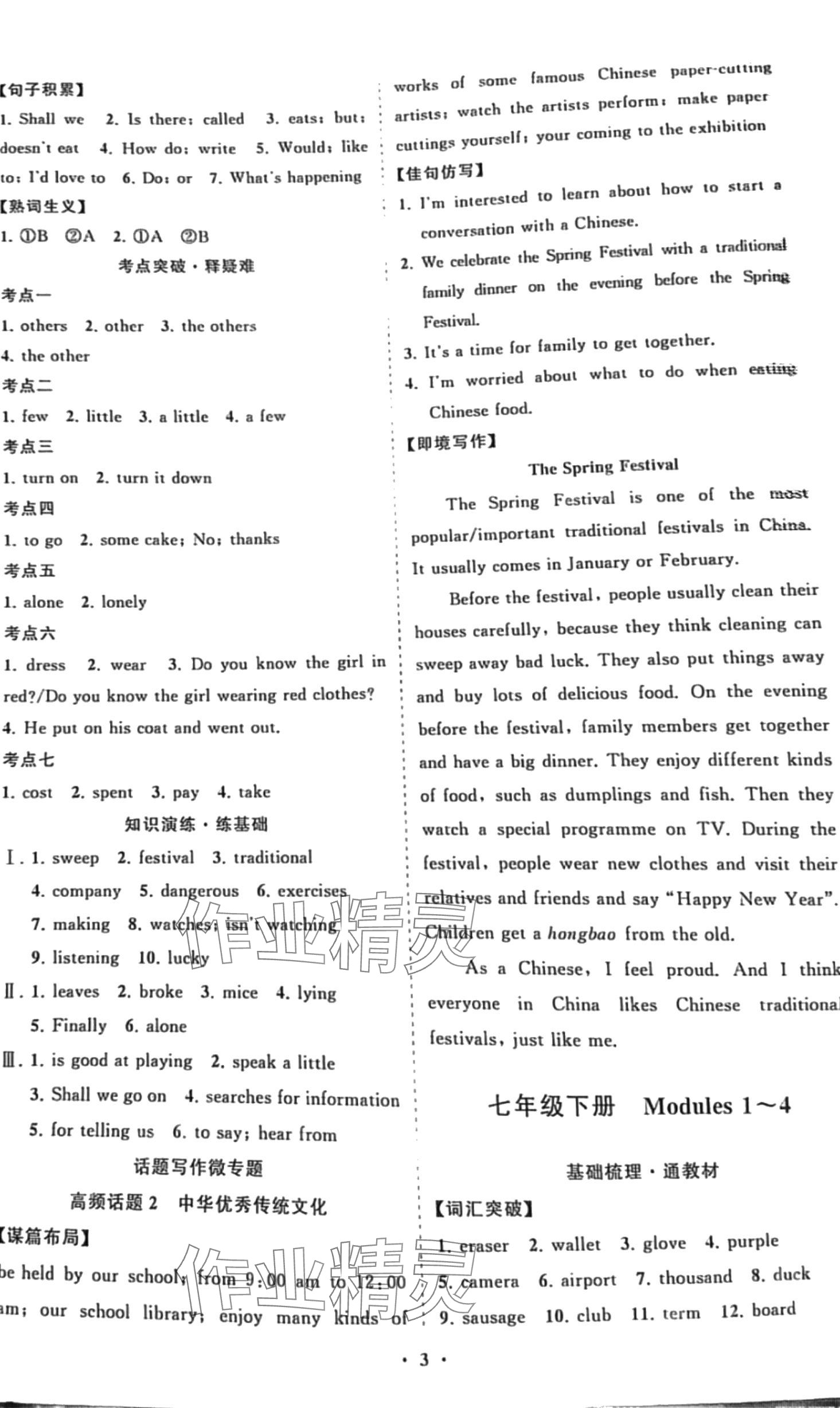 2024年初中總復(fù)習(xí)山東畫報出版社英語中考 第3頁