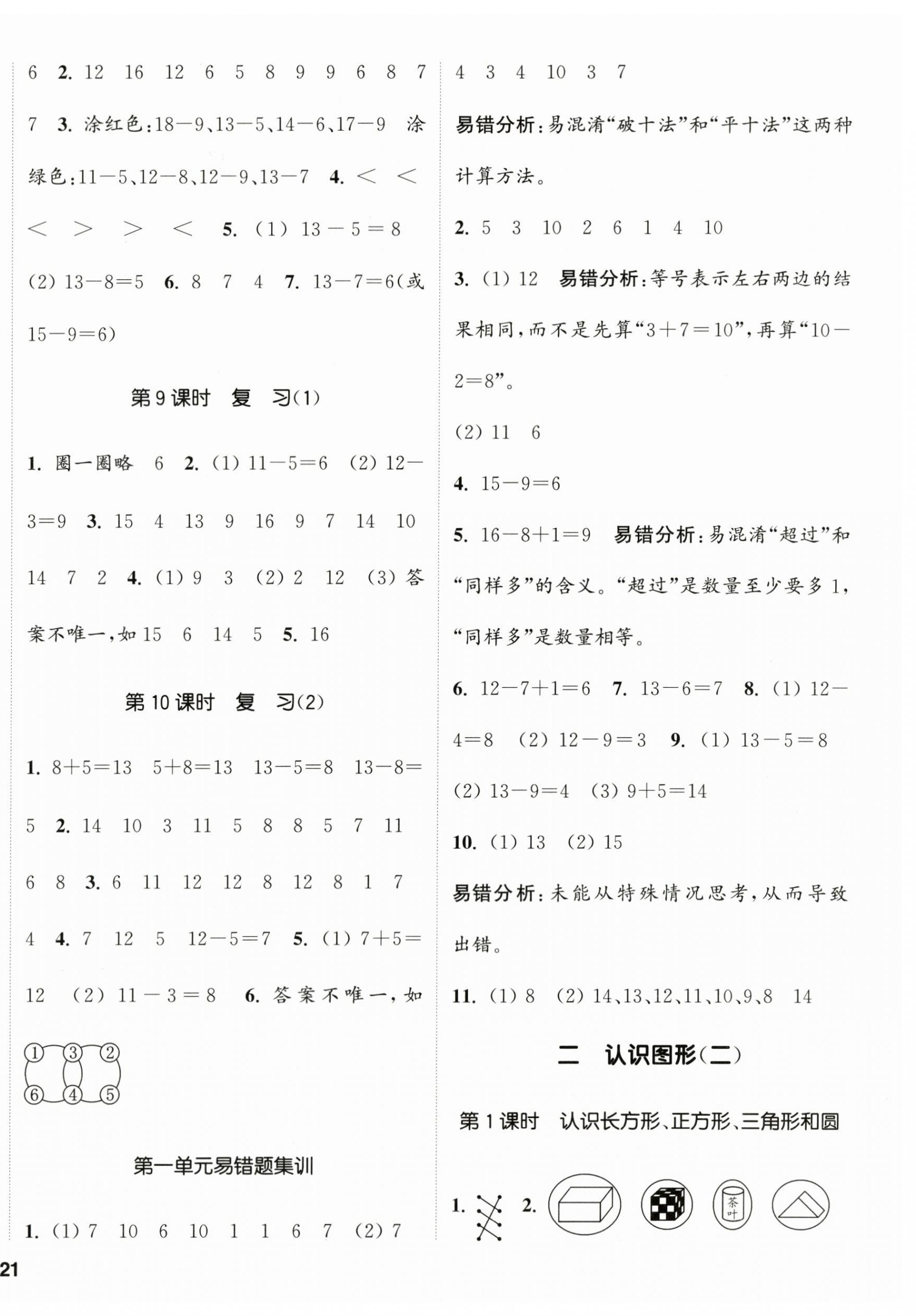 2024年通城學典課時新體驗一年級數(shù)學下冊蘇教版 第2頁