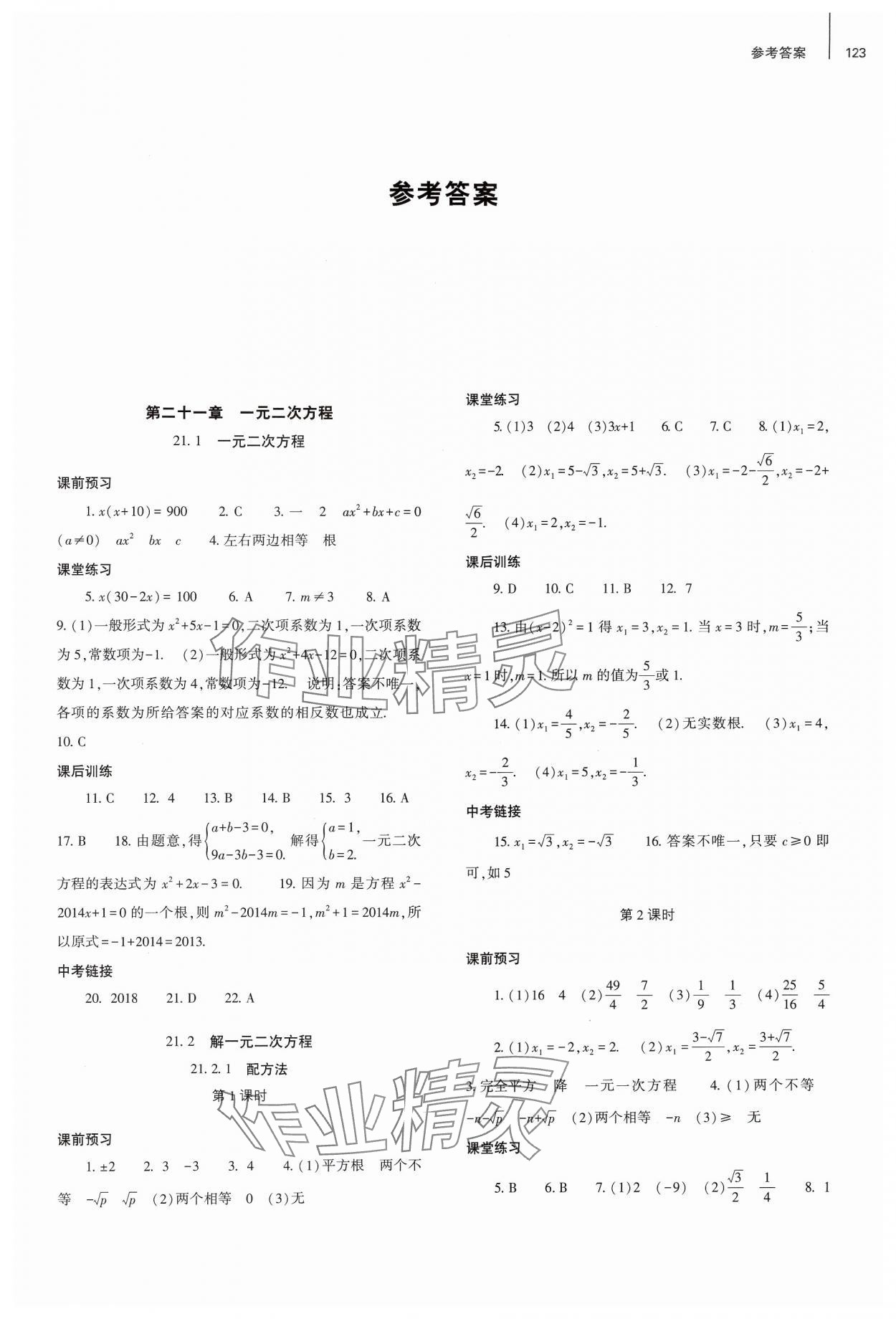 2024年同步练习册大象出版社九年级数学上册人教版 第1页