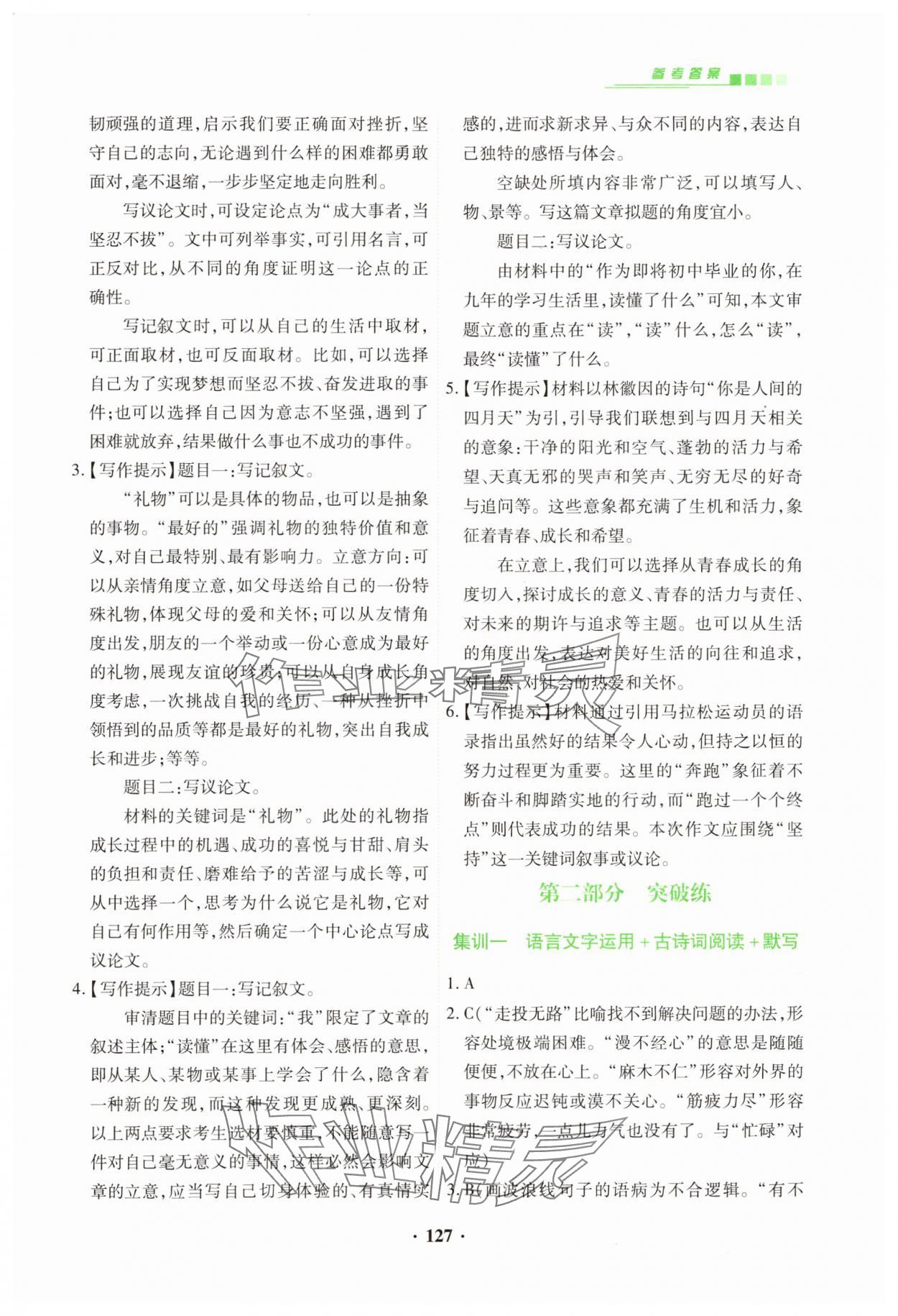 2025年專項(xiàng)新評價中考二輪語文 第9頁