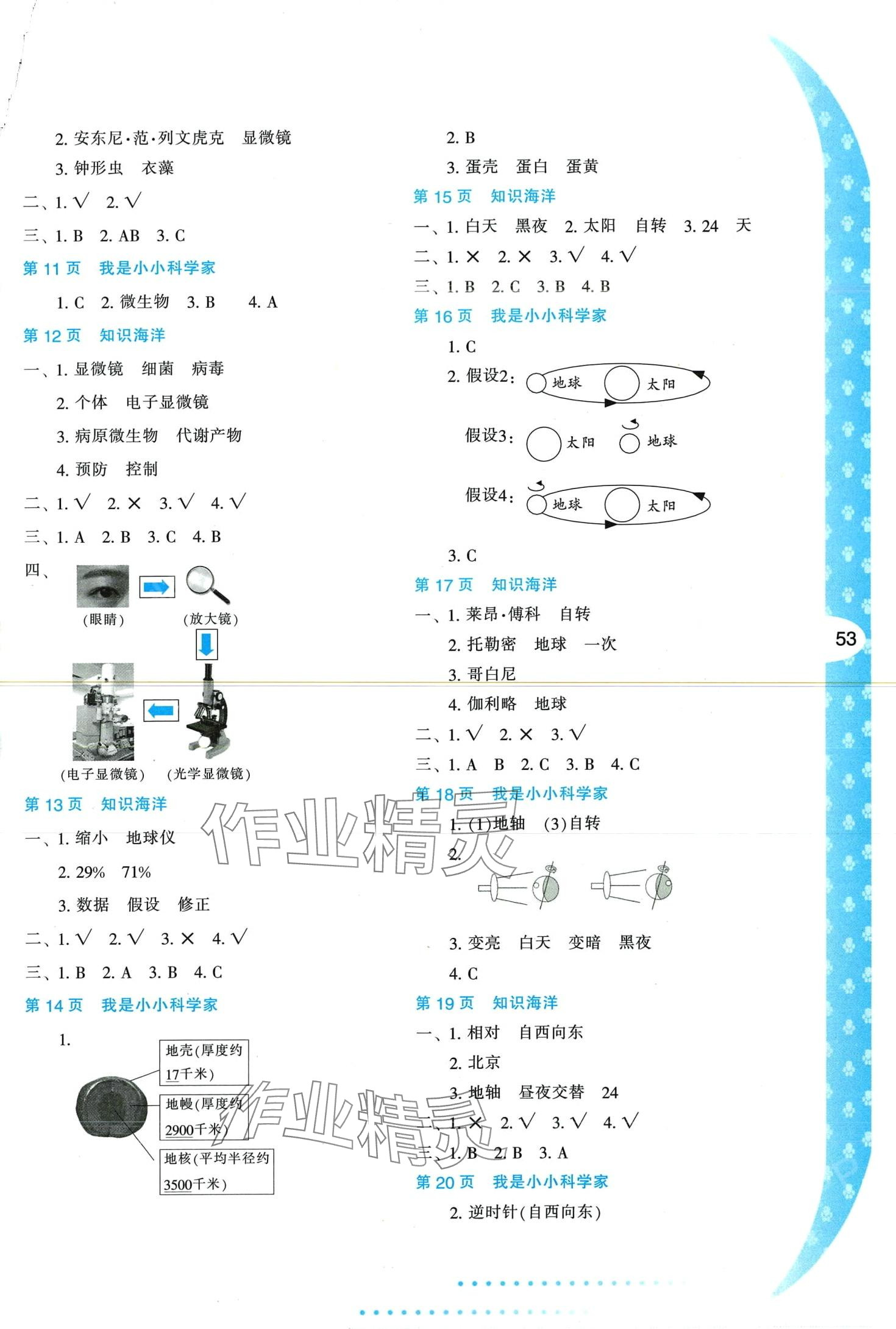 2024年寒假作業(yè)與生活陜西人民教育出版社六年級(jí)科學(xué) 第2頁